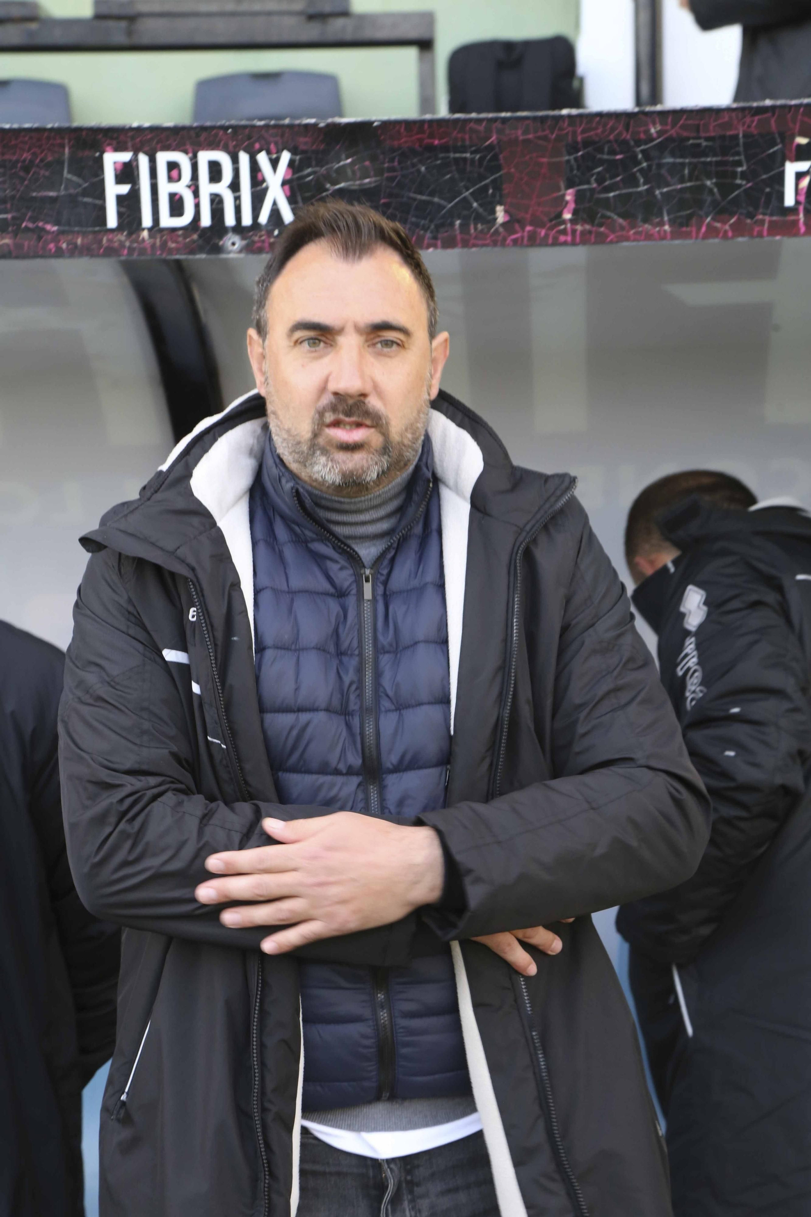 Juanma Barrero, antes de comenzar el choque