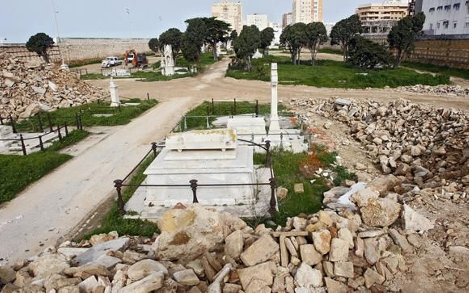 Estado actual del cementerio de San José de Cádiz. /Joaquín Pino