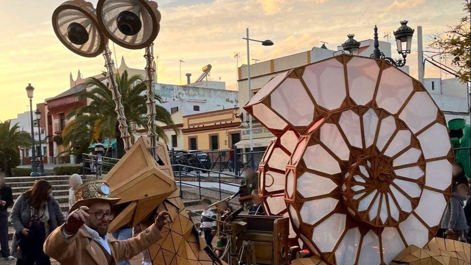 El caracol de madera.