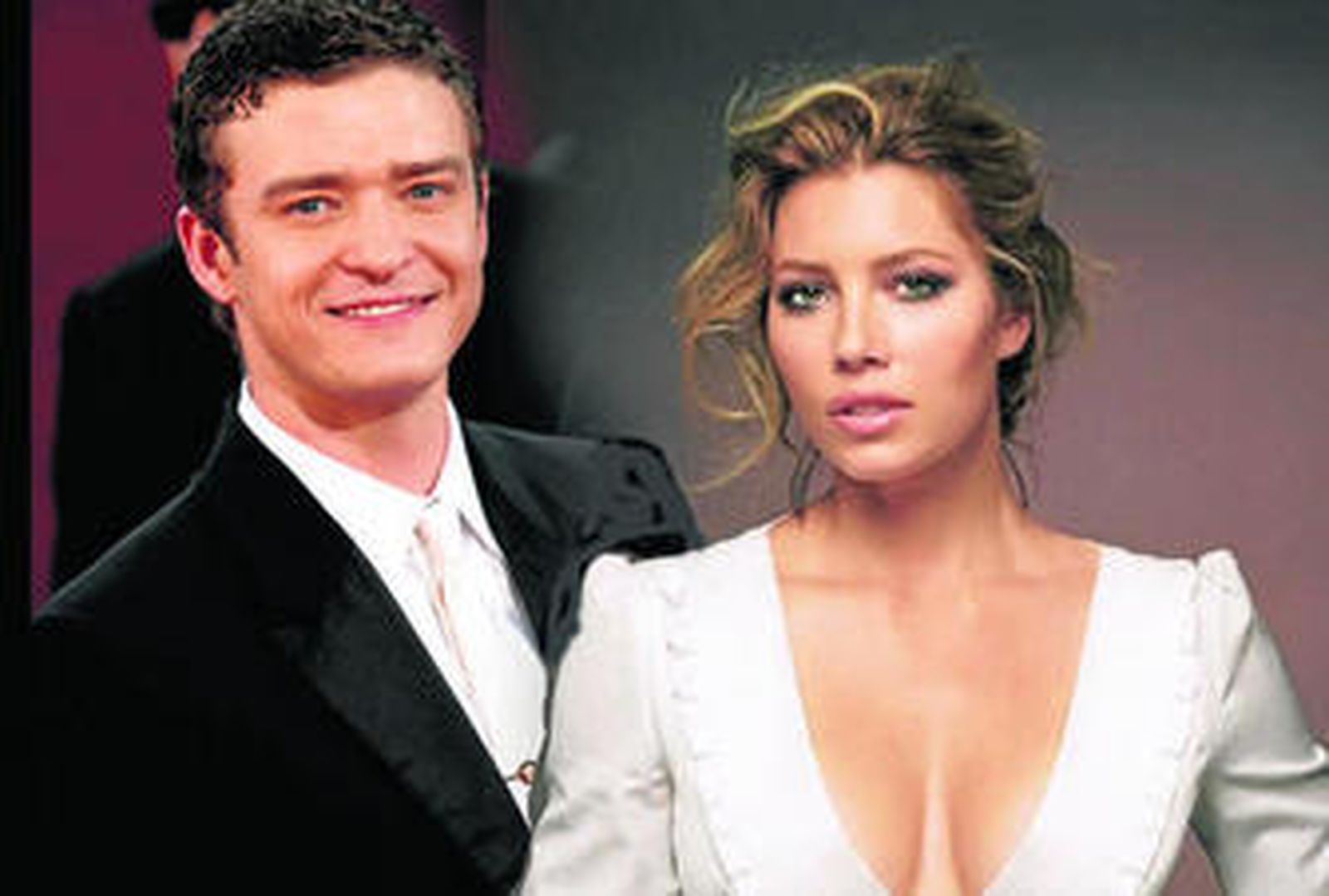 La pareja formada por Justin Timberlake y Jessica Biel.