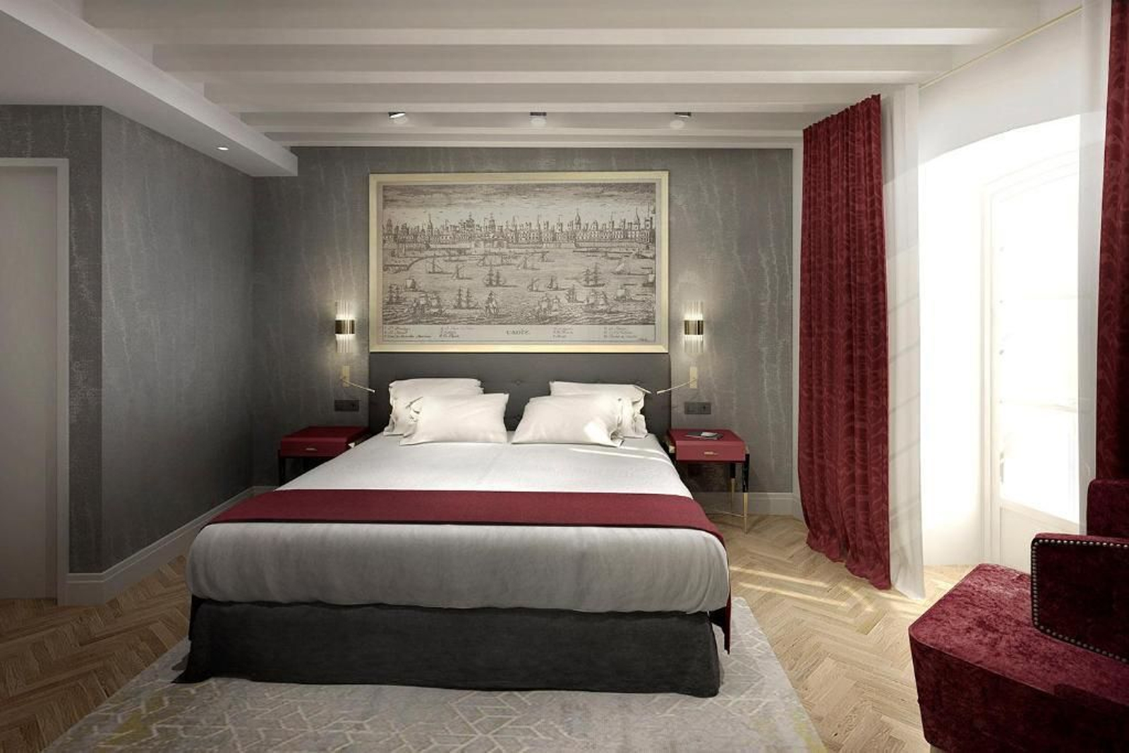 Así serán algunas de las dependencias del nuevo hotel de Sagasta, en Cádiz