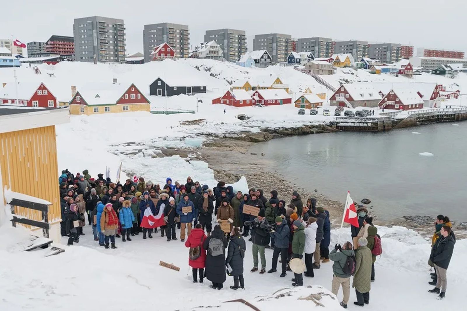 Imagen de archivo de una manifestación en Nuuk, Groenlandia.