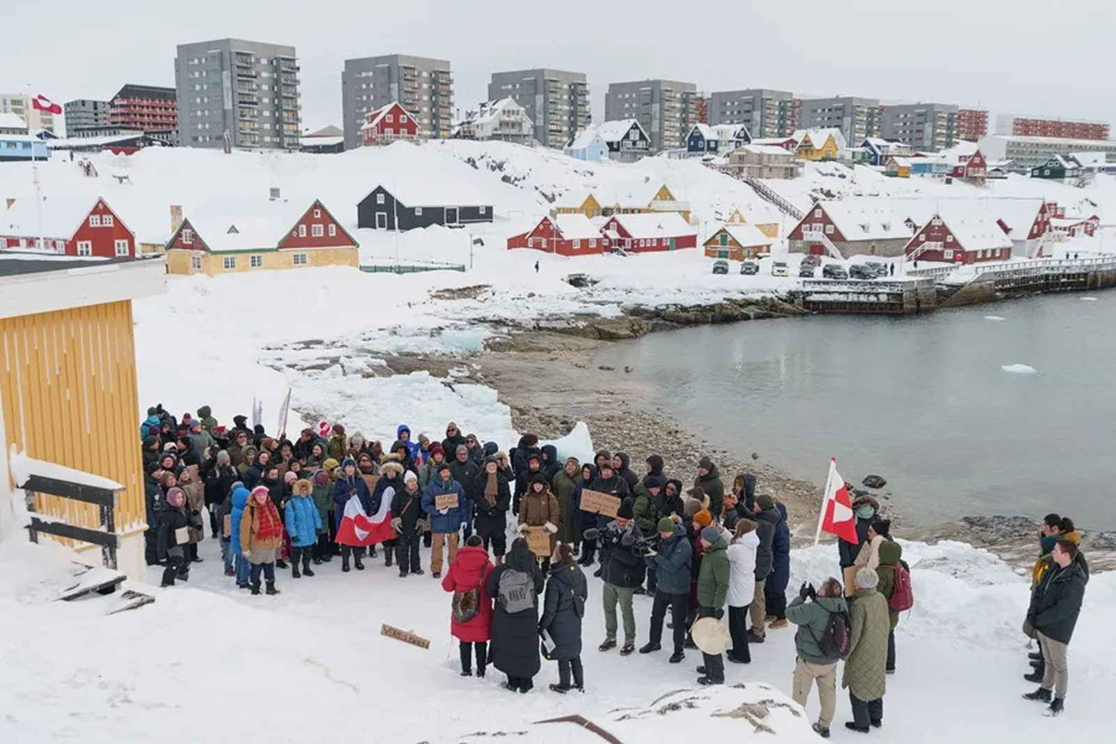 Imagen de archivo de una manifestación en Nuuk, Groenlandia.