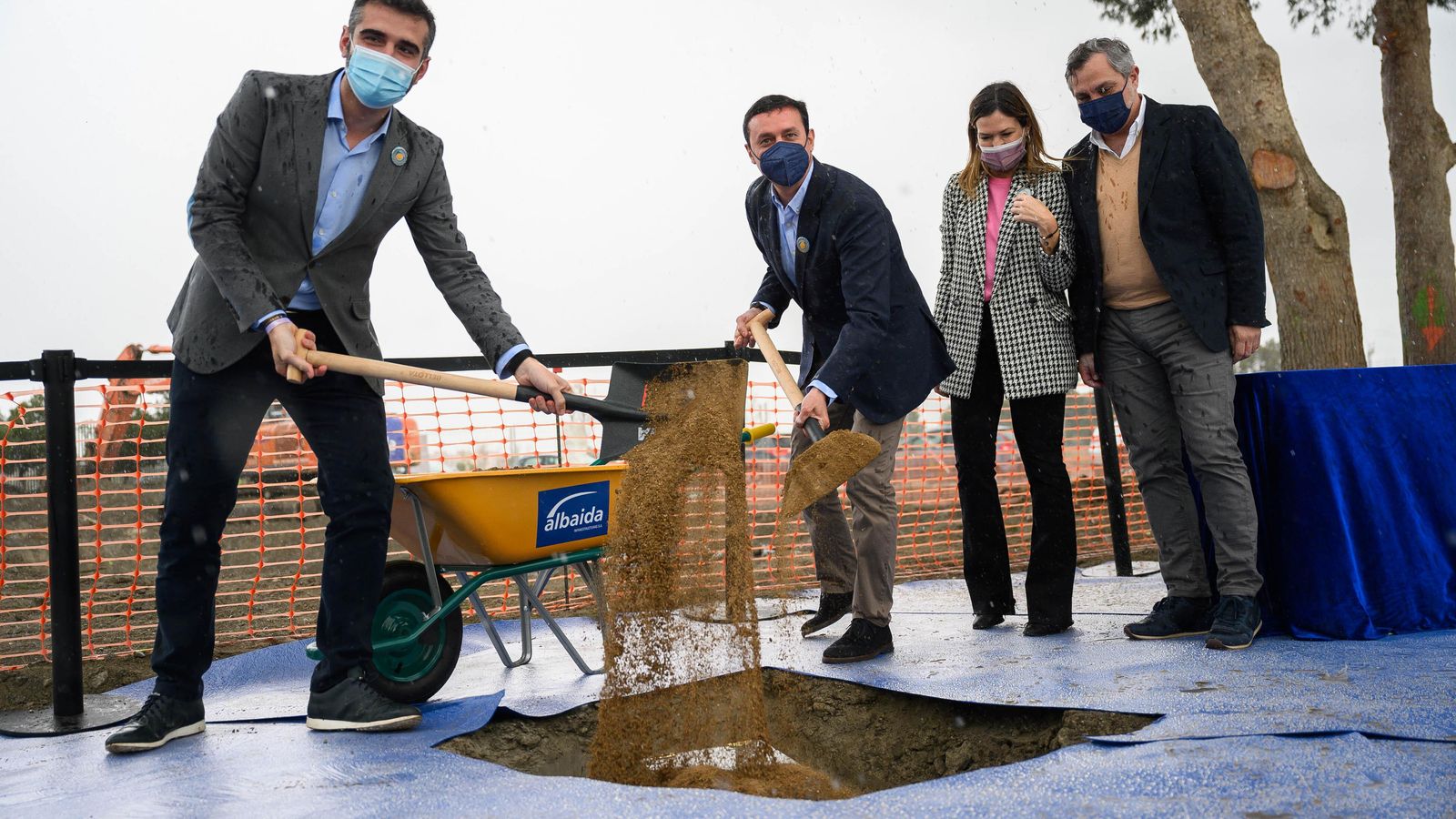 Ramón Fernández-Pacheco y Javier Aureliano García han compartido el inicio de las obras