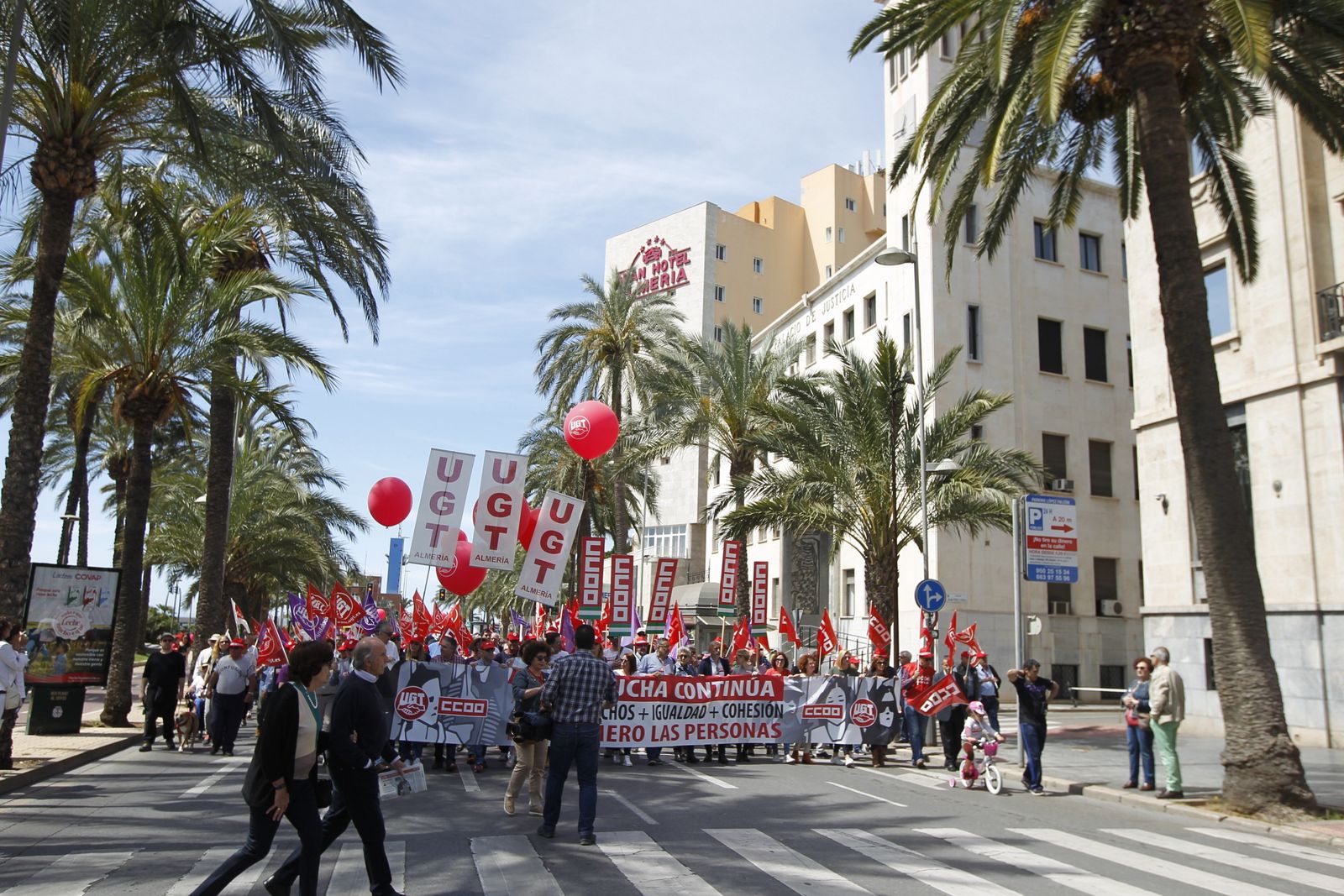 Fotogalería Manifestación del Primero de Mayo. Día Internacional de los Trabajadores. Almería