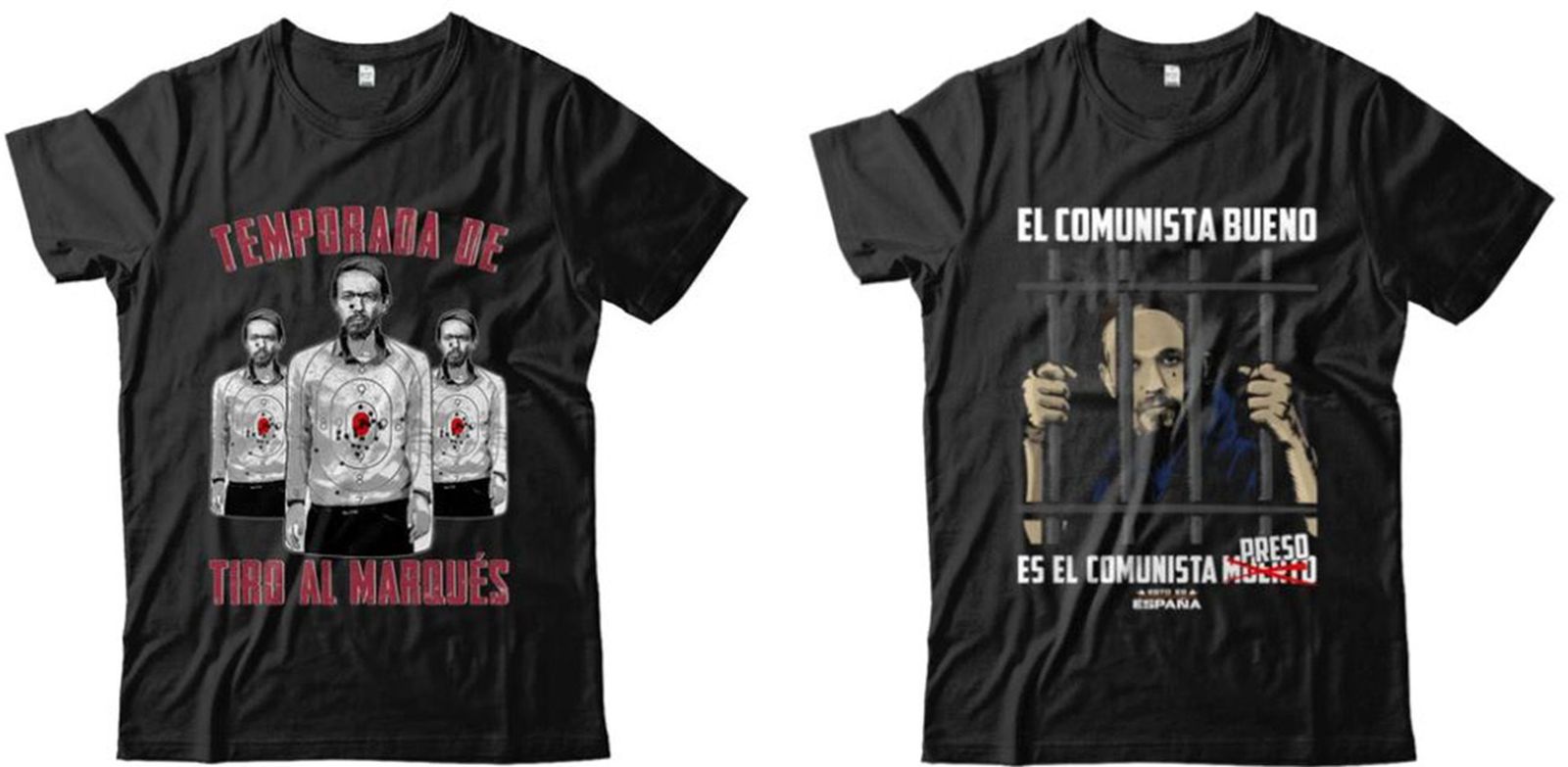 Camisetas denunciadas por Facua.