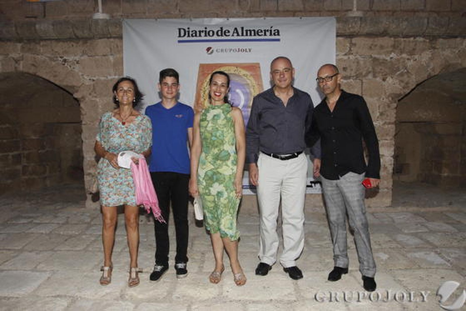 Lola Martín, Rocío Rentero, Antonio García y José Ángel Ferrer se mostraron muy sonrientes al entrar a las inmediaciones del escenario./ Rafael González y Ricardo García