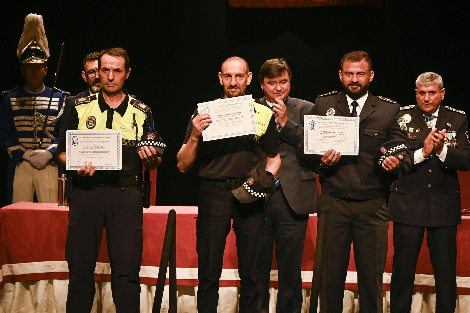 Imágenes del acto del Día de la Policía Local de Huelva