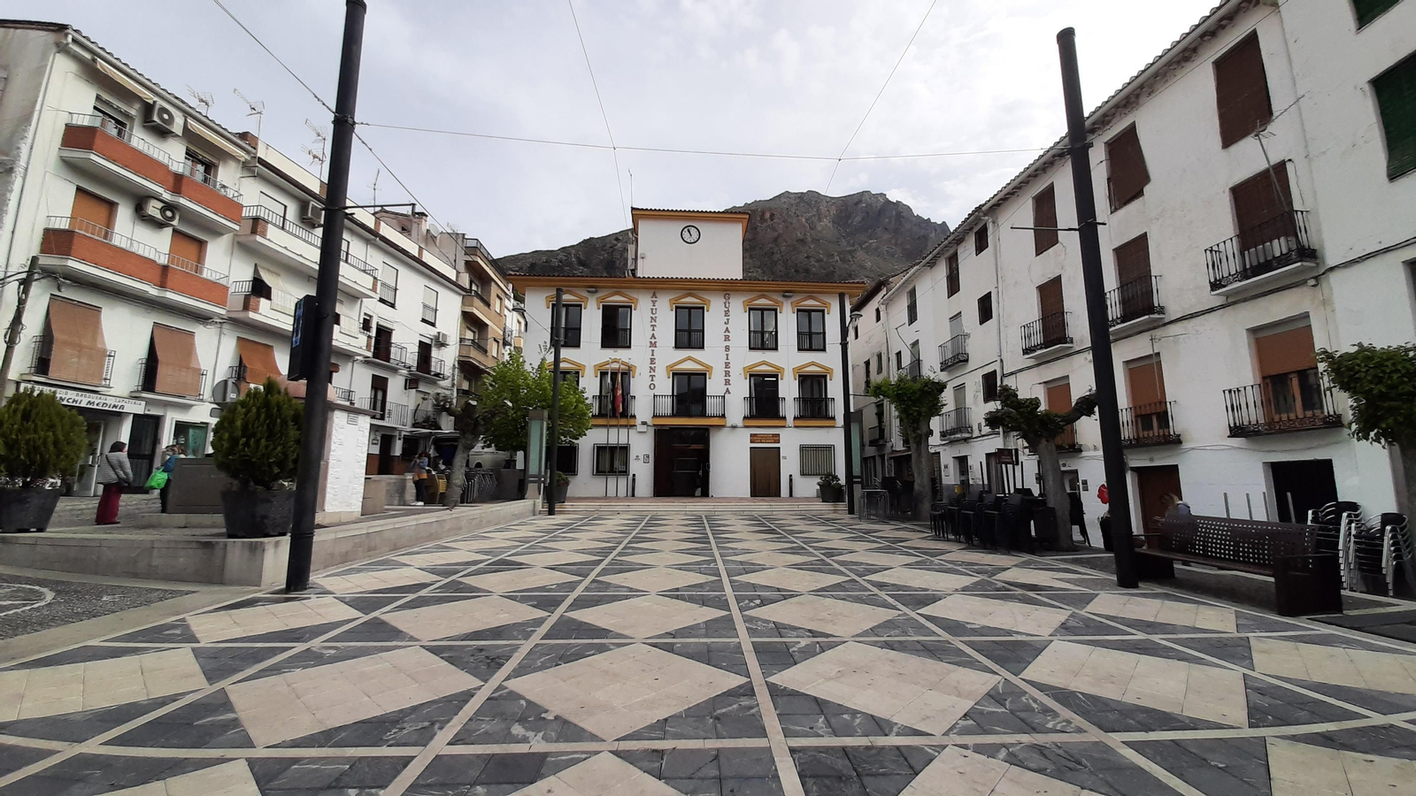 Plaza de Güéjar Sierra donde se instalará la pista de hielo artificial