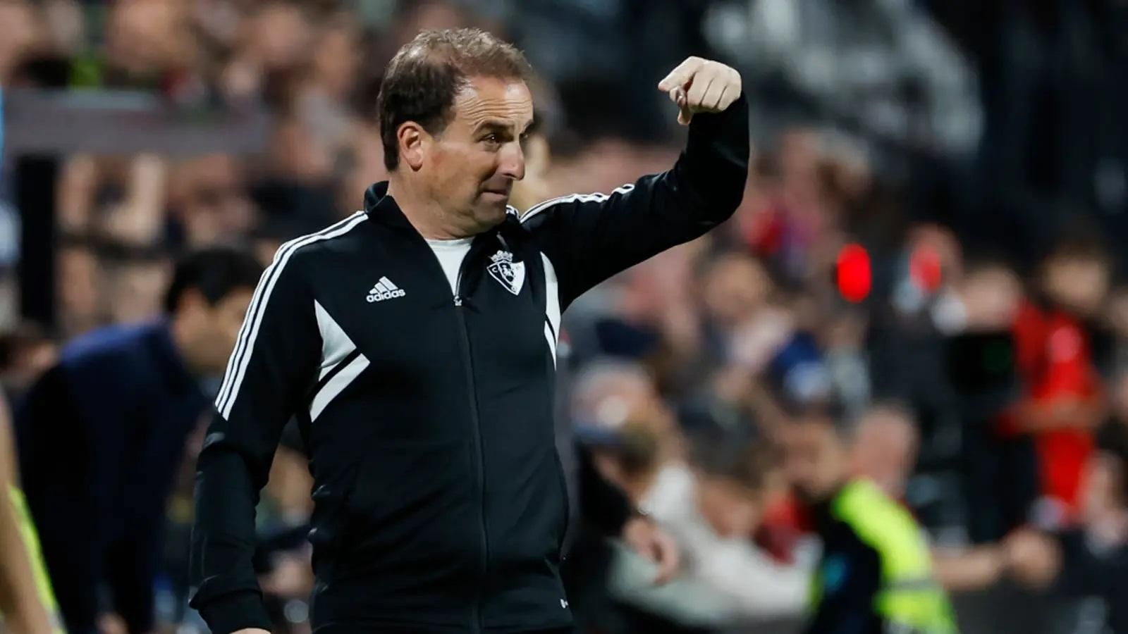 Jagoba Arrasate, entrenador del Osasuna.