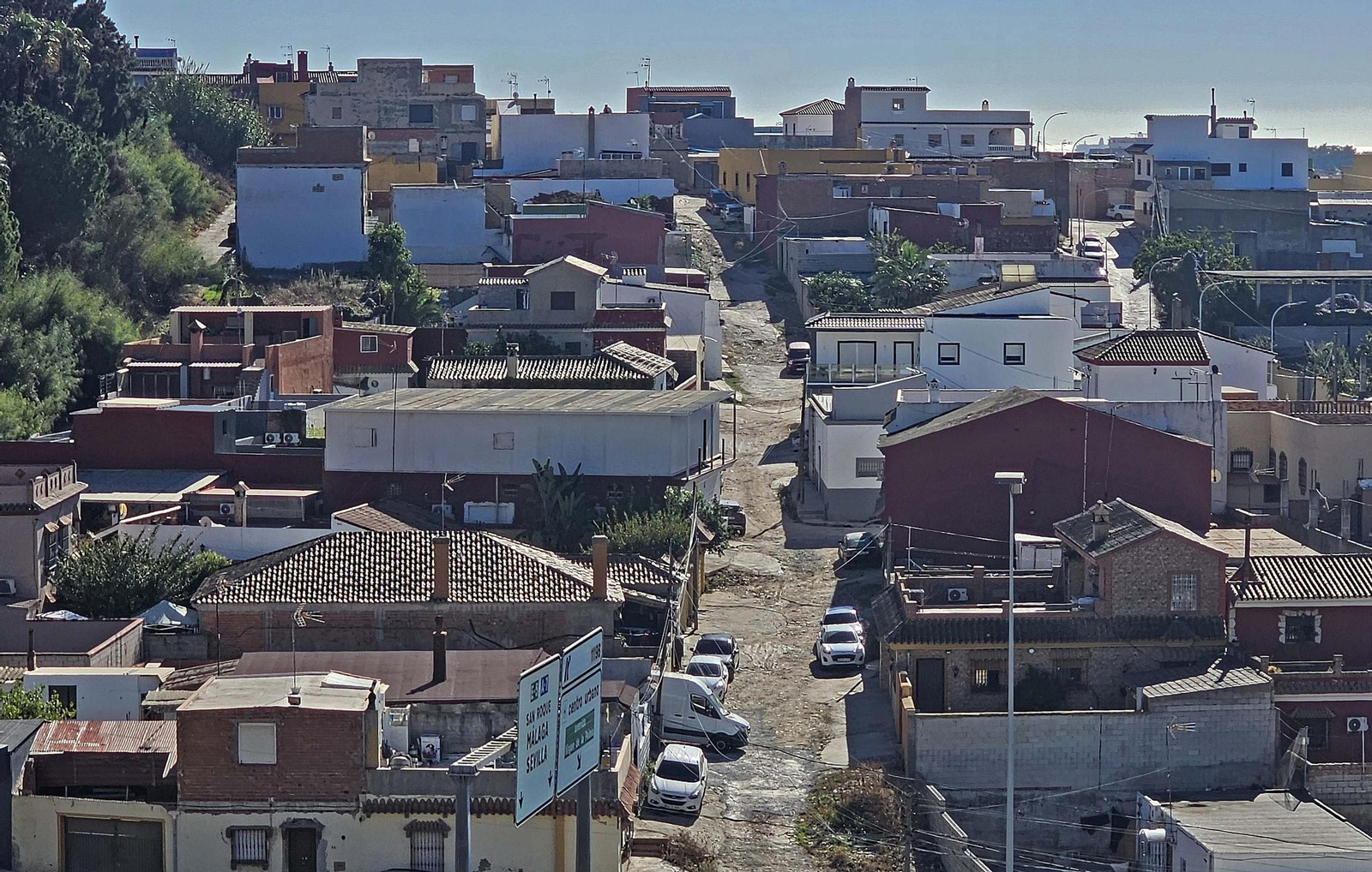Fotos de los desperfectos de la barriada de La Capelina en Algeciras
