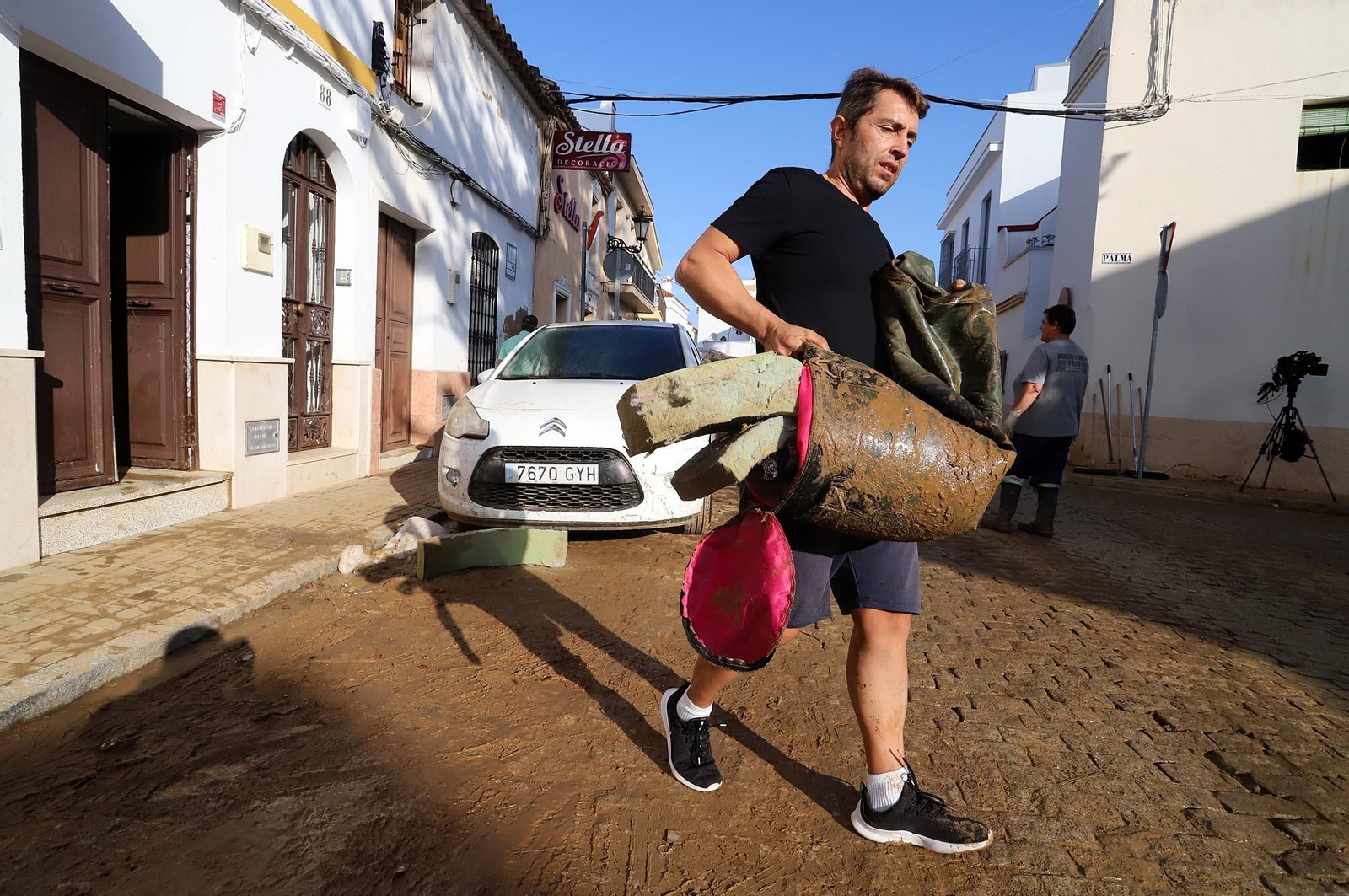 Imágenes de los destrozos provocados por el temporal en Lepe