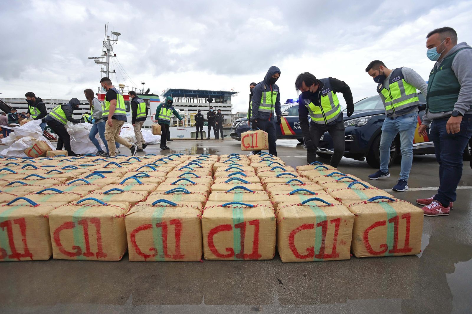 Operación antidroga en el Campo de Gibraltar.