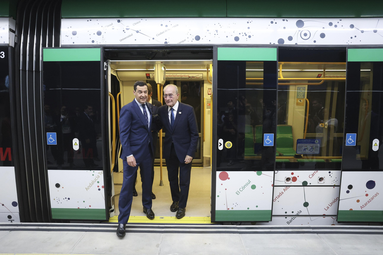 Las fotos de la inauguración del Metro al centro de Málaga