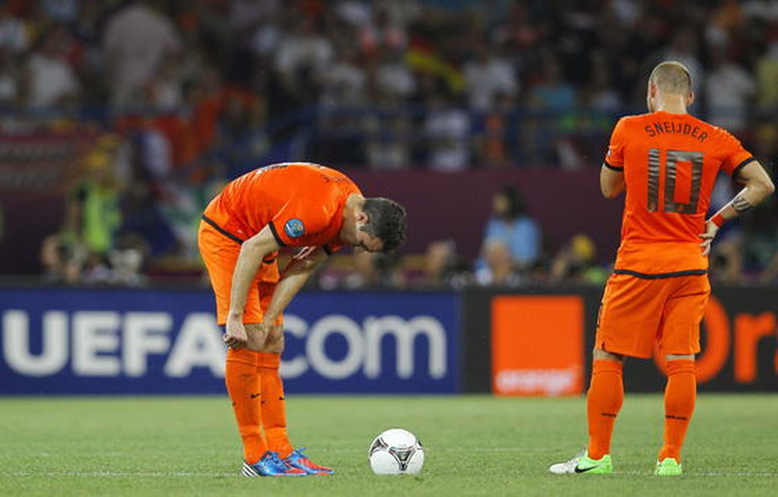 Alemania da un golpe en la mesa al vencer 1-2 a Holanda.

Foto: EFE