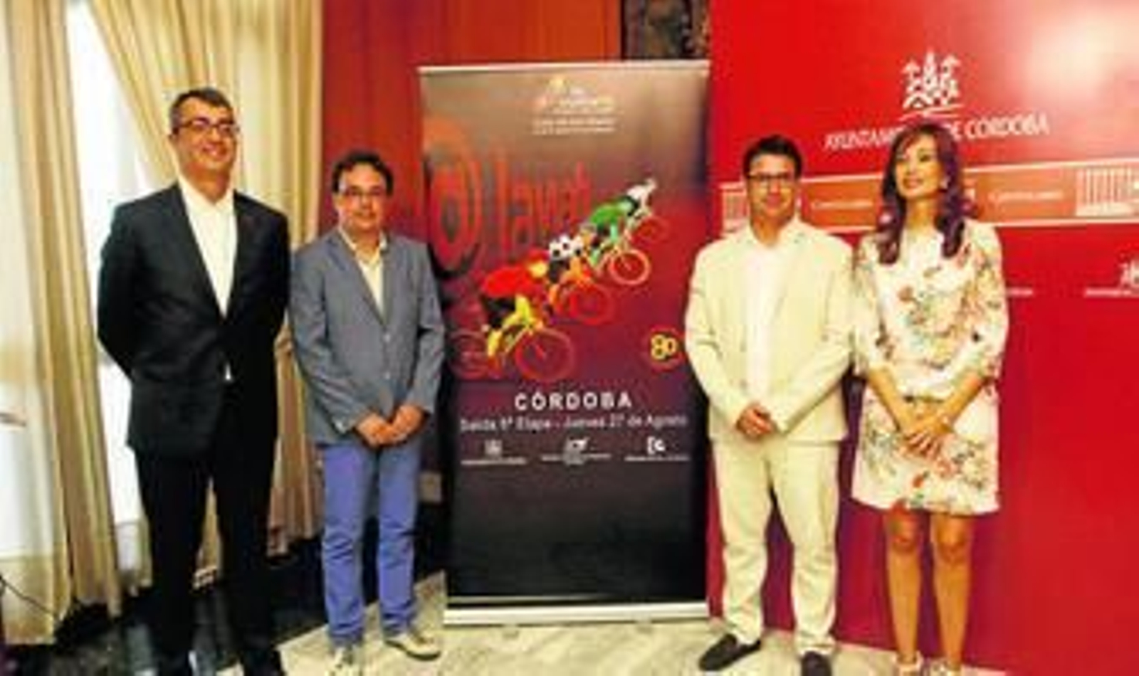 De izquierda a derecha, Javier Guillán, Antonio Rojas, Felisa Cañete y Pedro García, en la presentación.