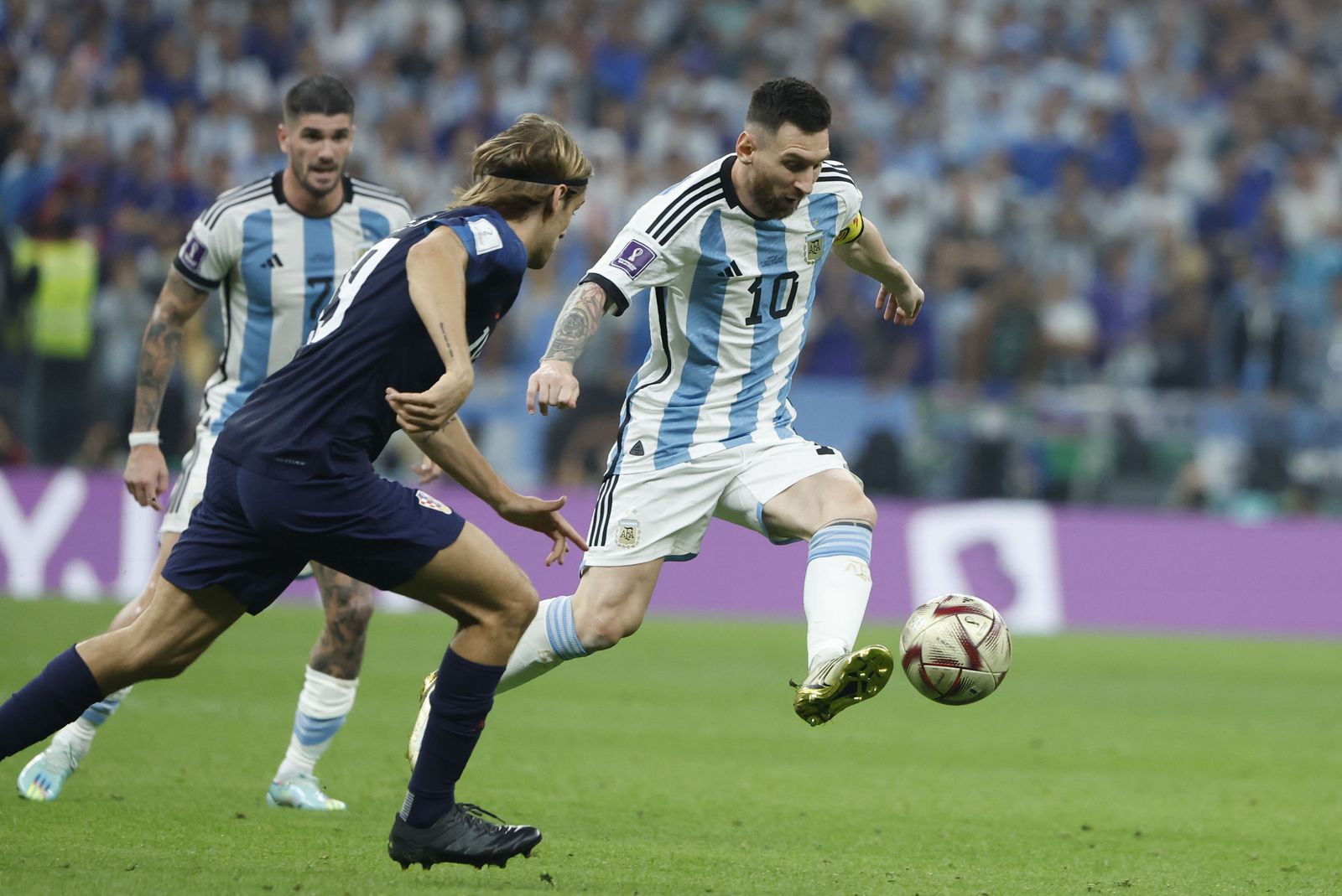 Las fotos de Messi contra Croacia