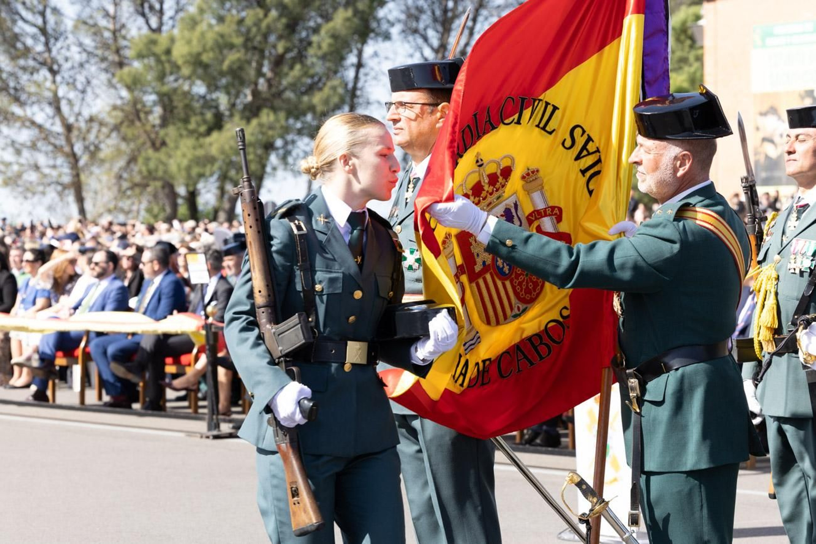 Acto de jura de bandera de la 130ª promoción de guardias civiles de la Academia de Baeza