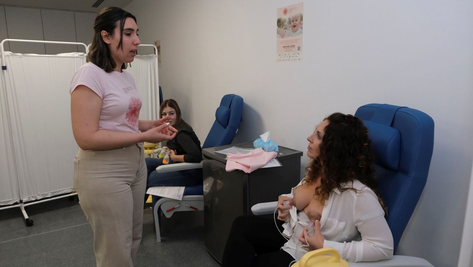 Jornada de donación de leche materna en el Hospital Materno Infantil Princesa Leonor de Almería el pasado mes de enero