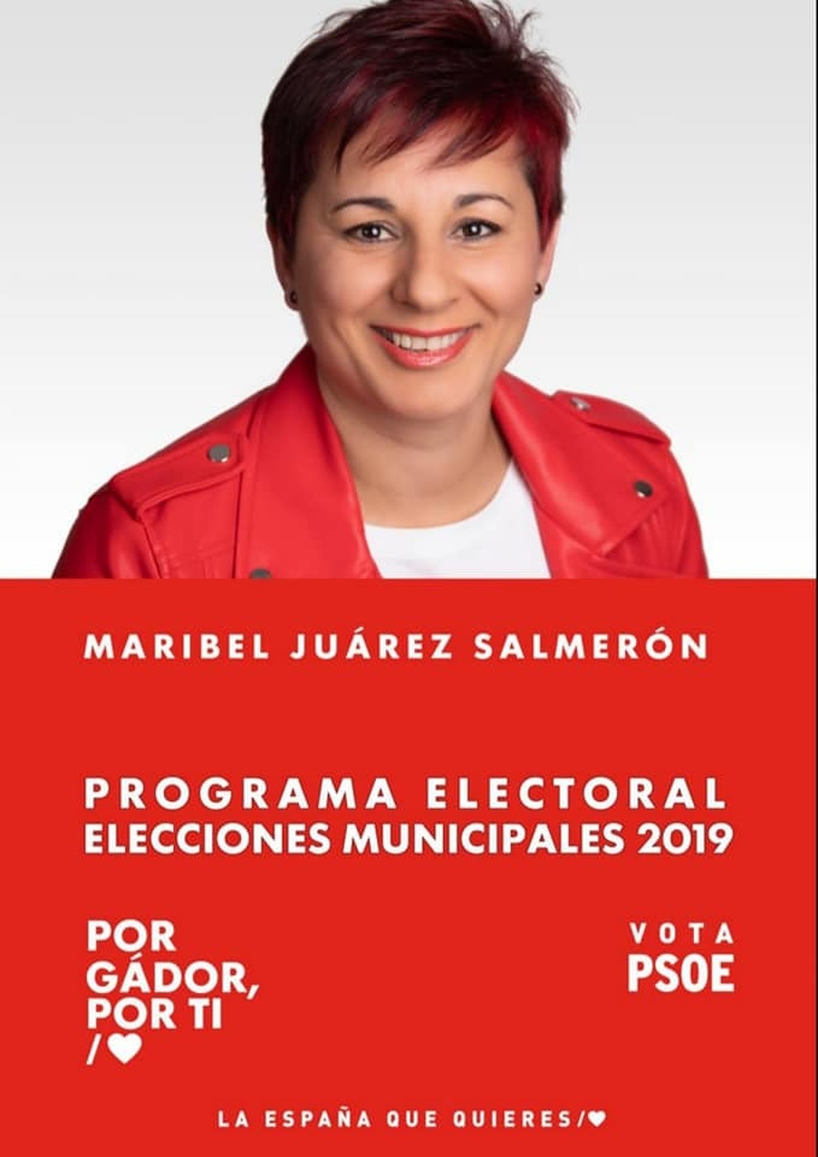 Maribel Juárez, candidata del PSOE.
