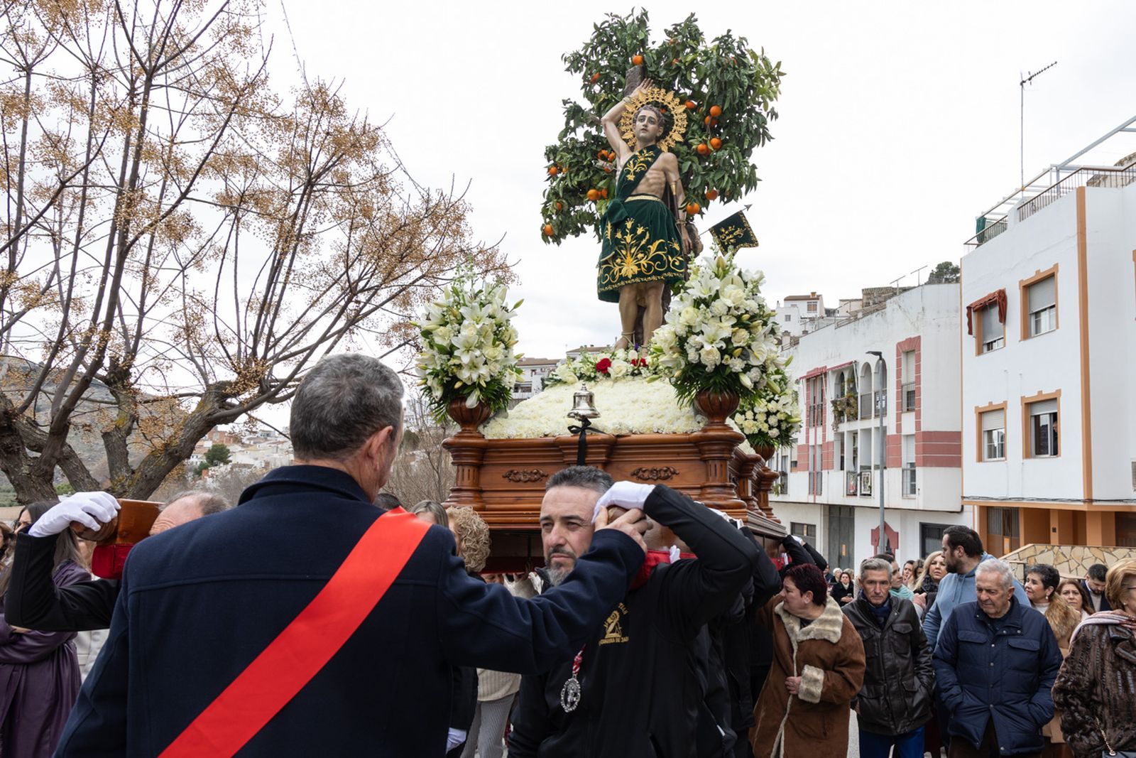 Solemne procesión de San Sebastián en La Guardia de Jaén