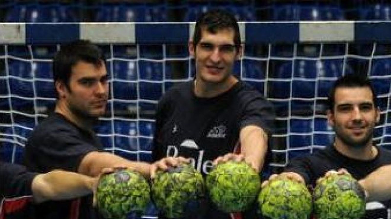 Juan Andreu y Ángel Montoro durante su época de compañeros en Ademar León.