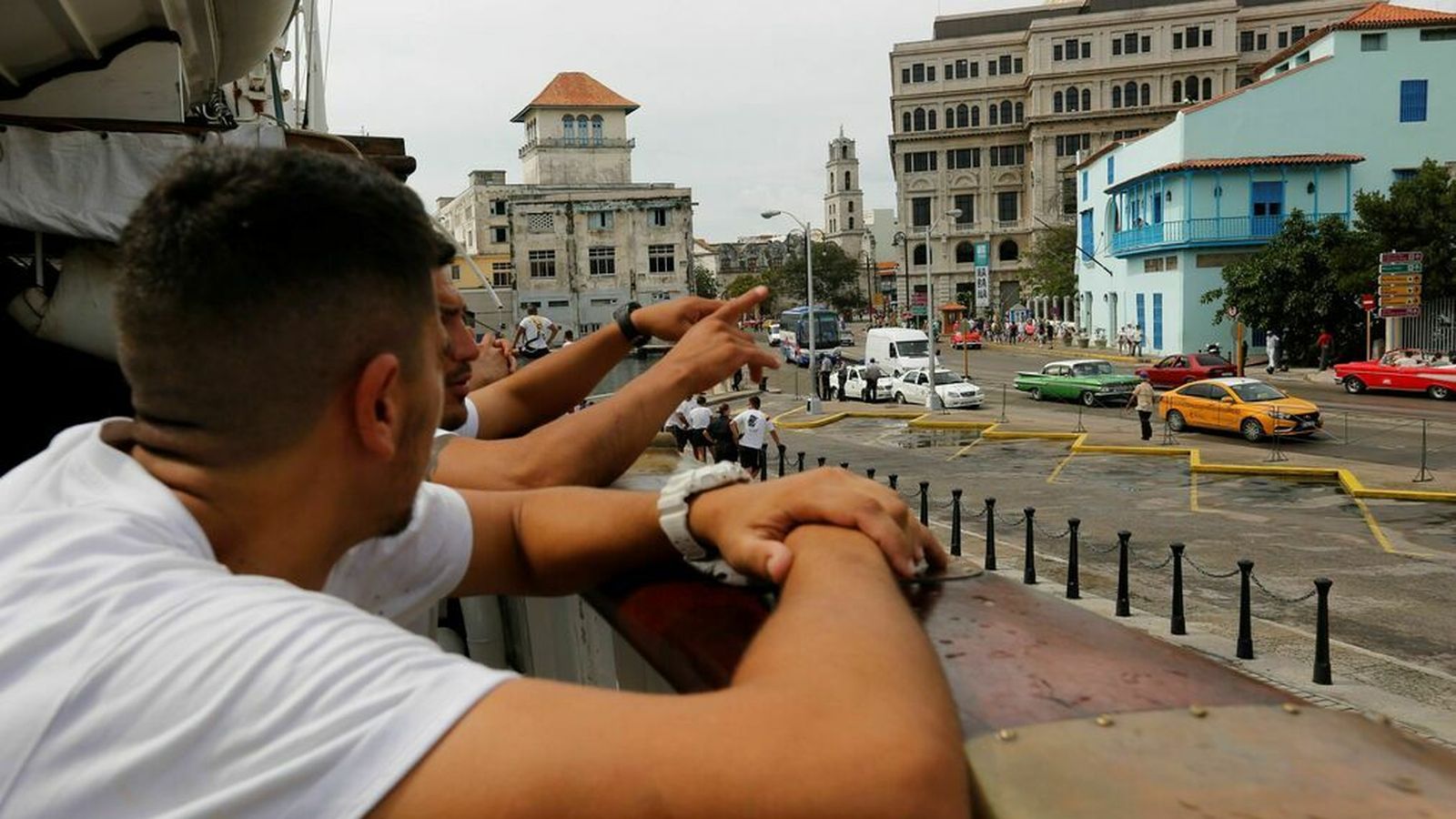 La ciudad de La Habana desde el buque escuela.
