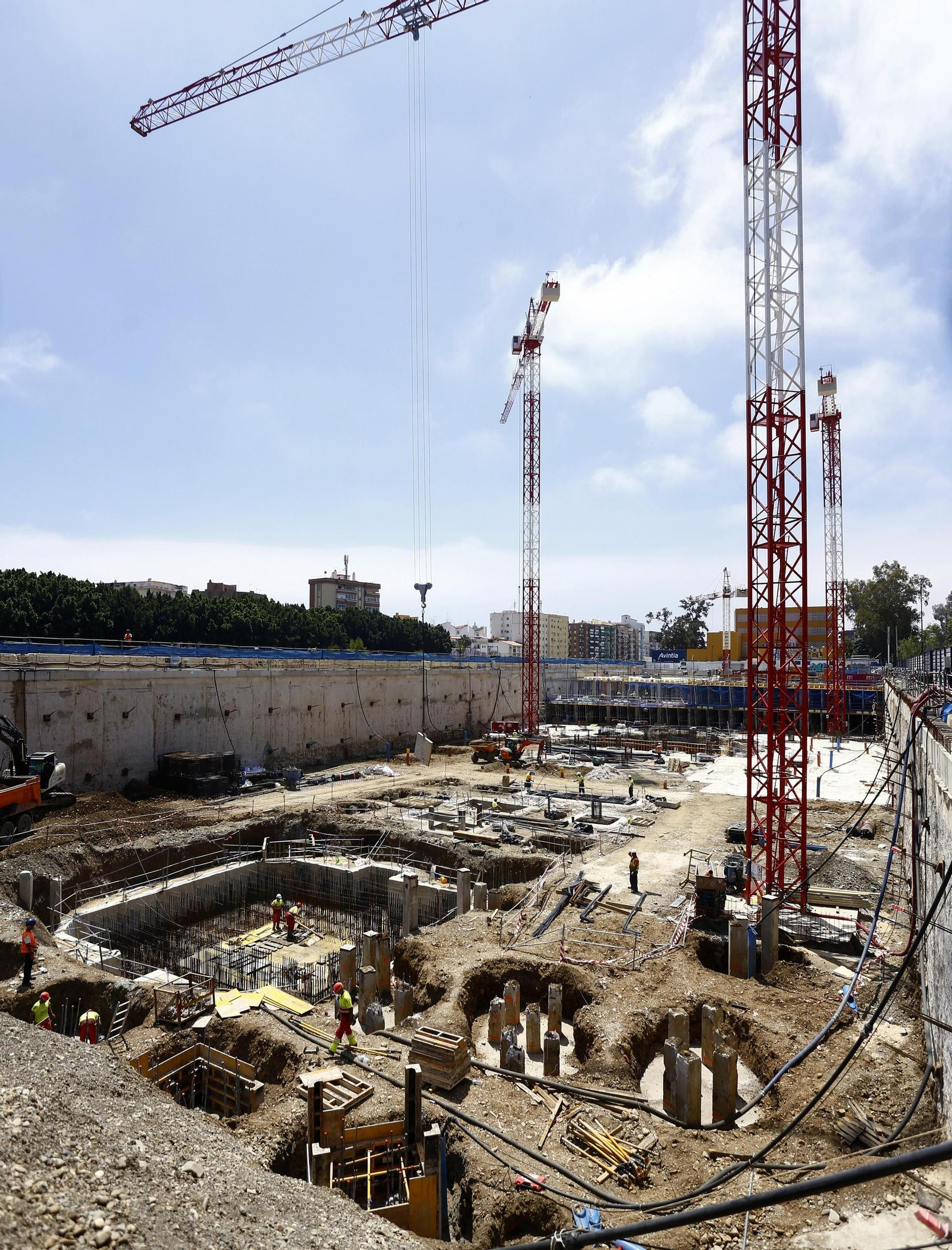 Fotos del avance de las obras de las nuevas torres de Málaga Fotos del avance de las obras de las nuevas torres de Málaga