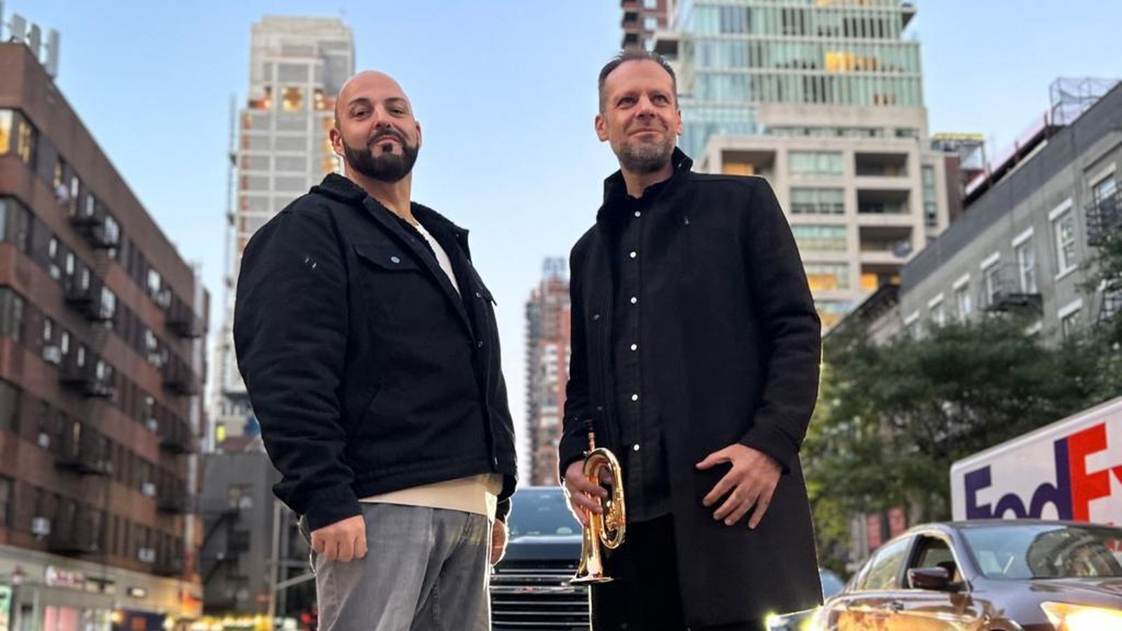 Agustín Castro y Dani de Baza, en Nueva York.