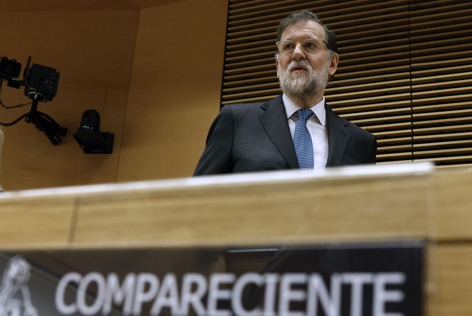 El ex presidente del Gobierno Mariano Rajoy, en la comisión de investigación del Congreso sobre la llamada operación Cataluña.