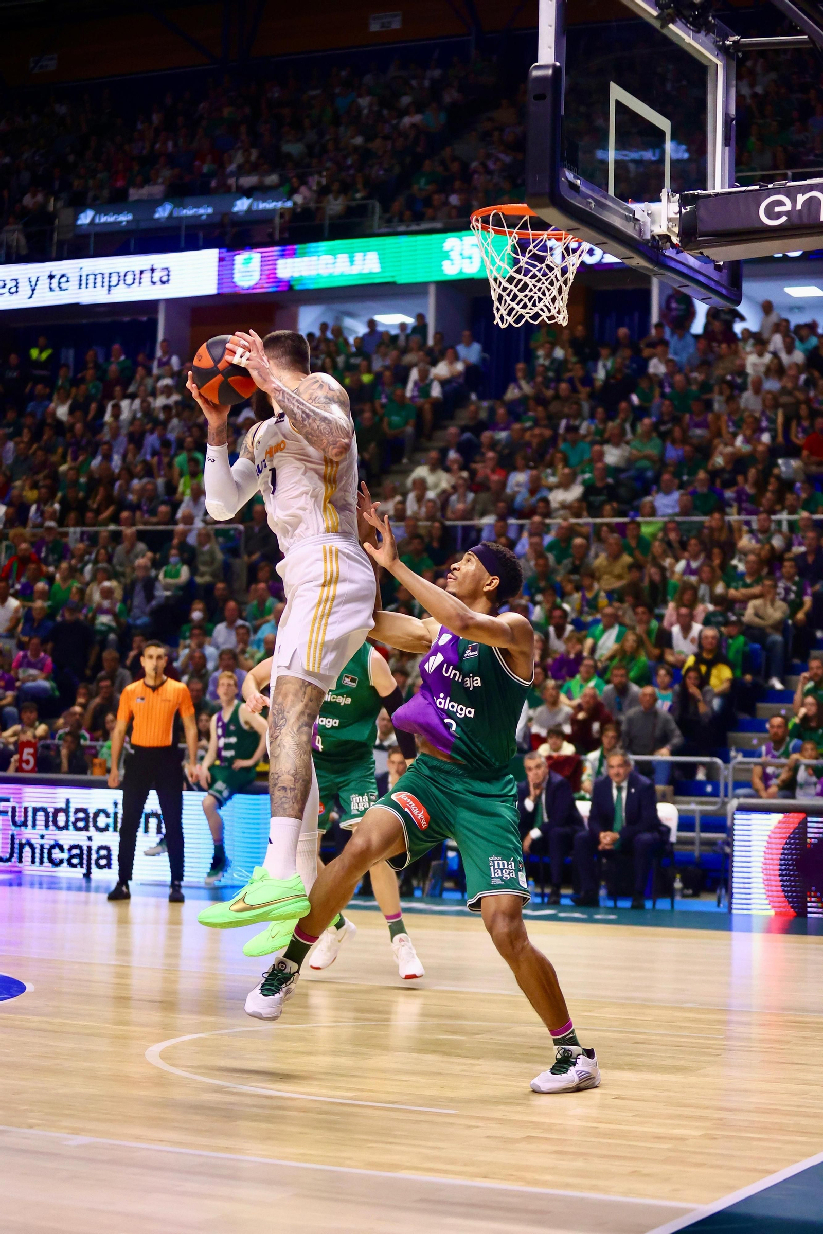 El Unicaja - Real Madrid, en fotos