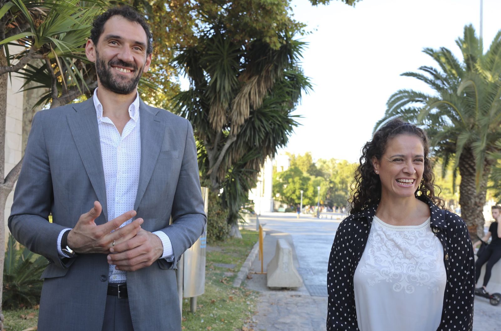 Jorge Garbajosa e Isa Sánchez.