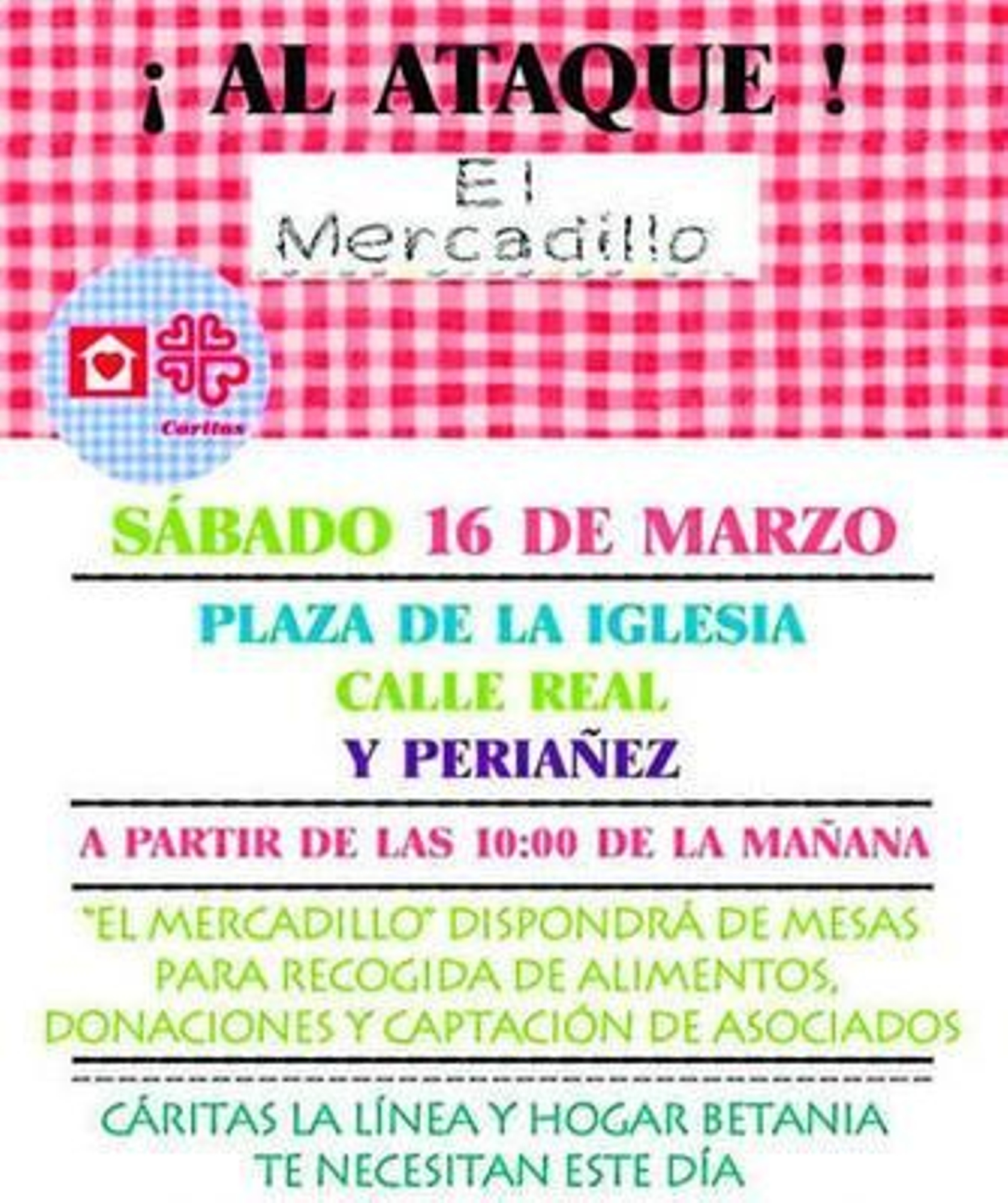 Cartel de la convocatoria del próximo sábado.