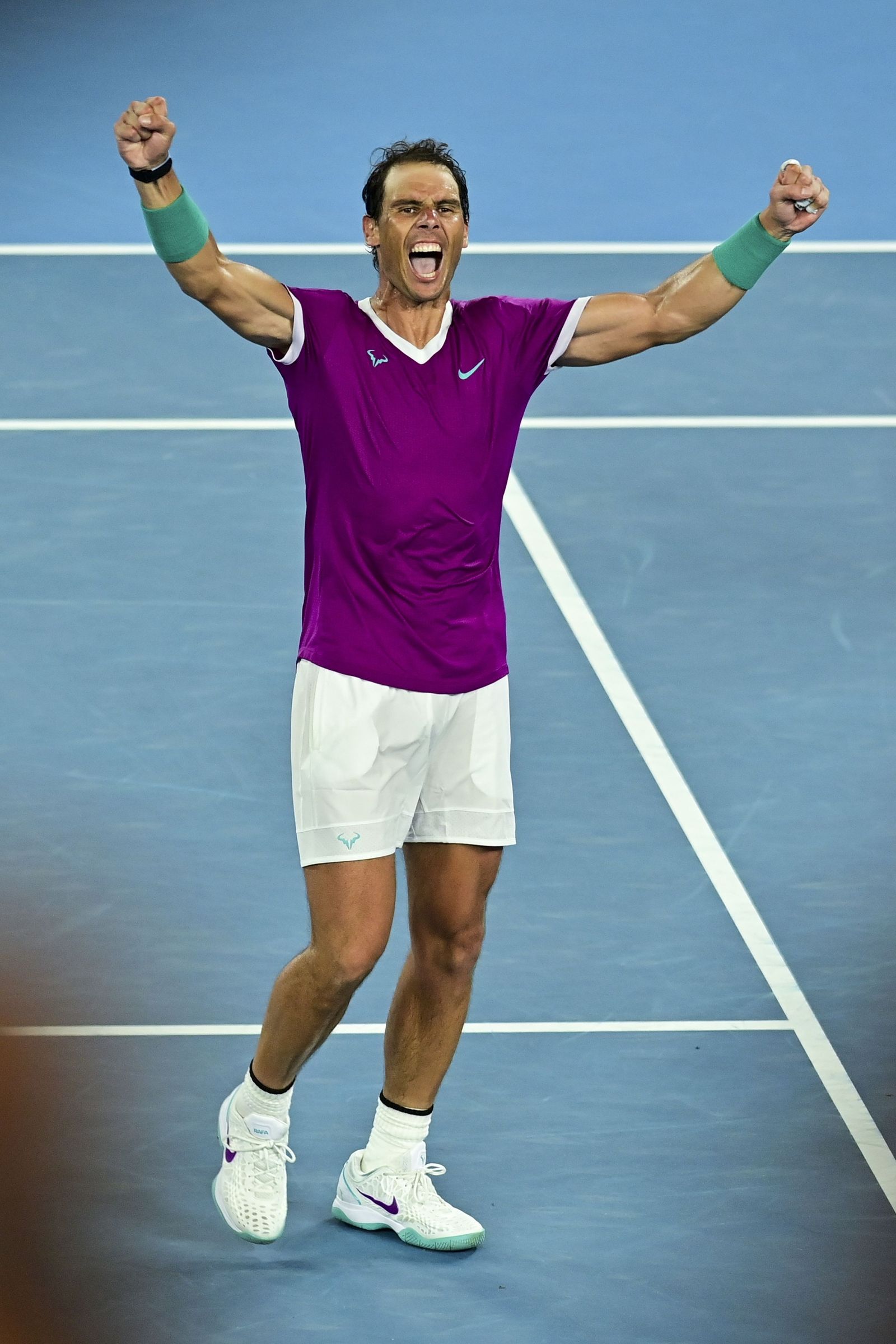 Las imágenes del histórico triunfo de Nadal sobre Medvedev (y 8)