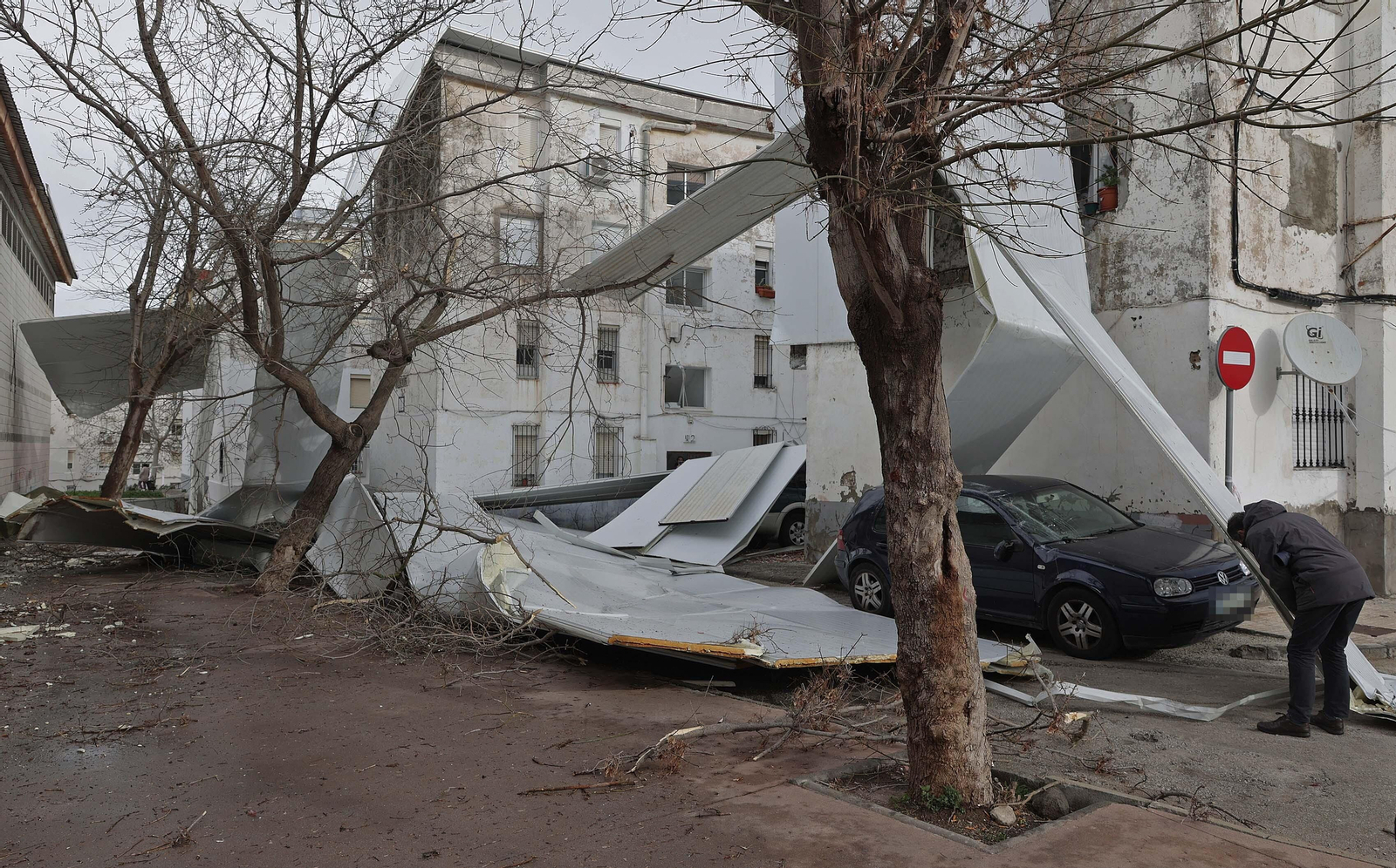 Fotos de los daños del temporal Karlotta en Algeciras