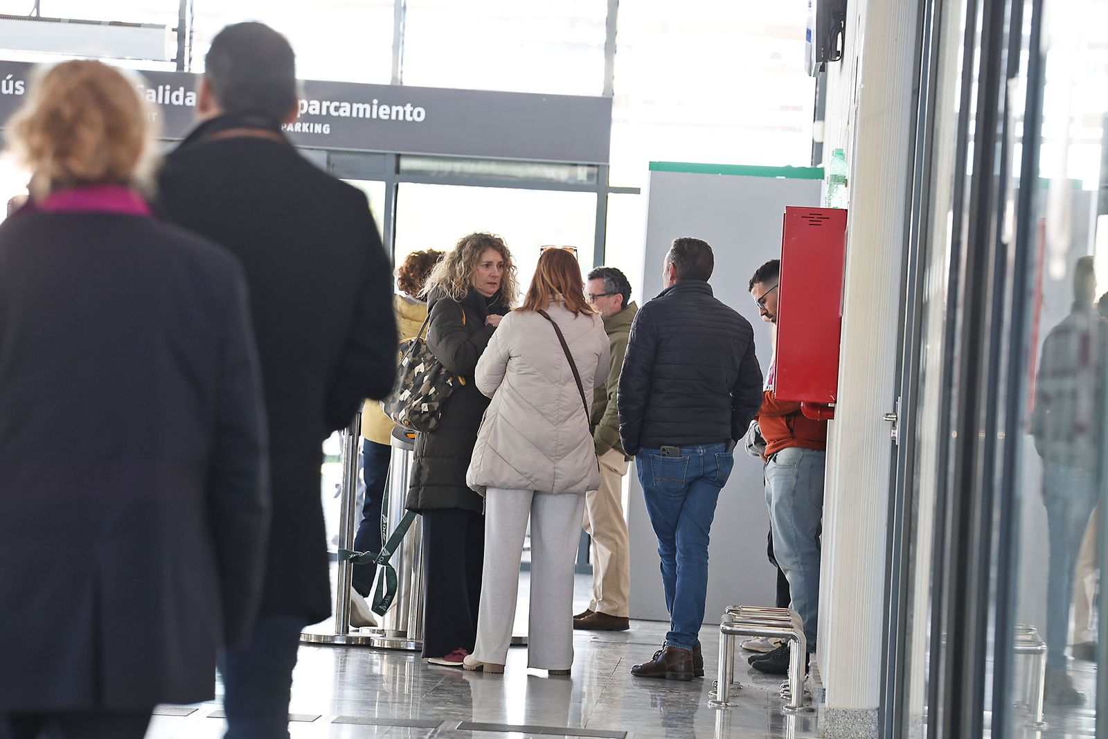 La estación de Huelva la mañana siguiente del trágico accidente
