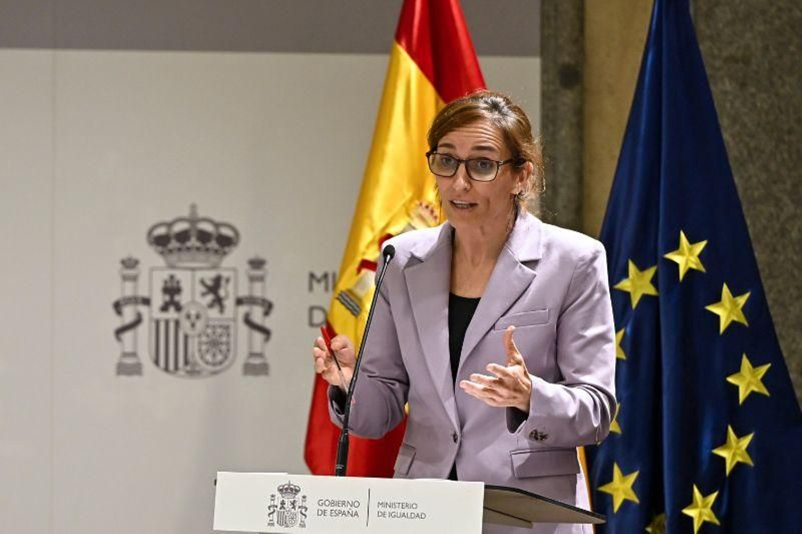 La ministra de Sanidad, Mónica García