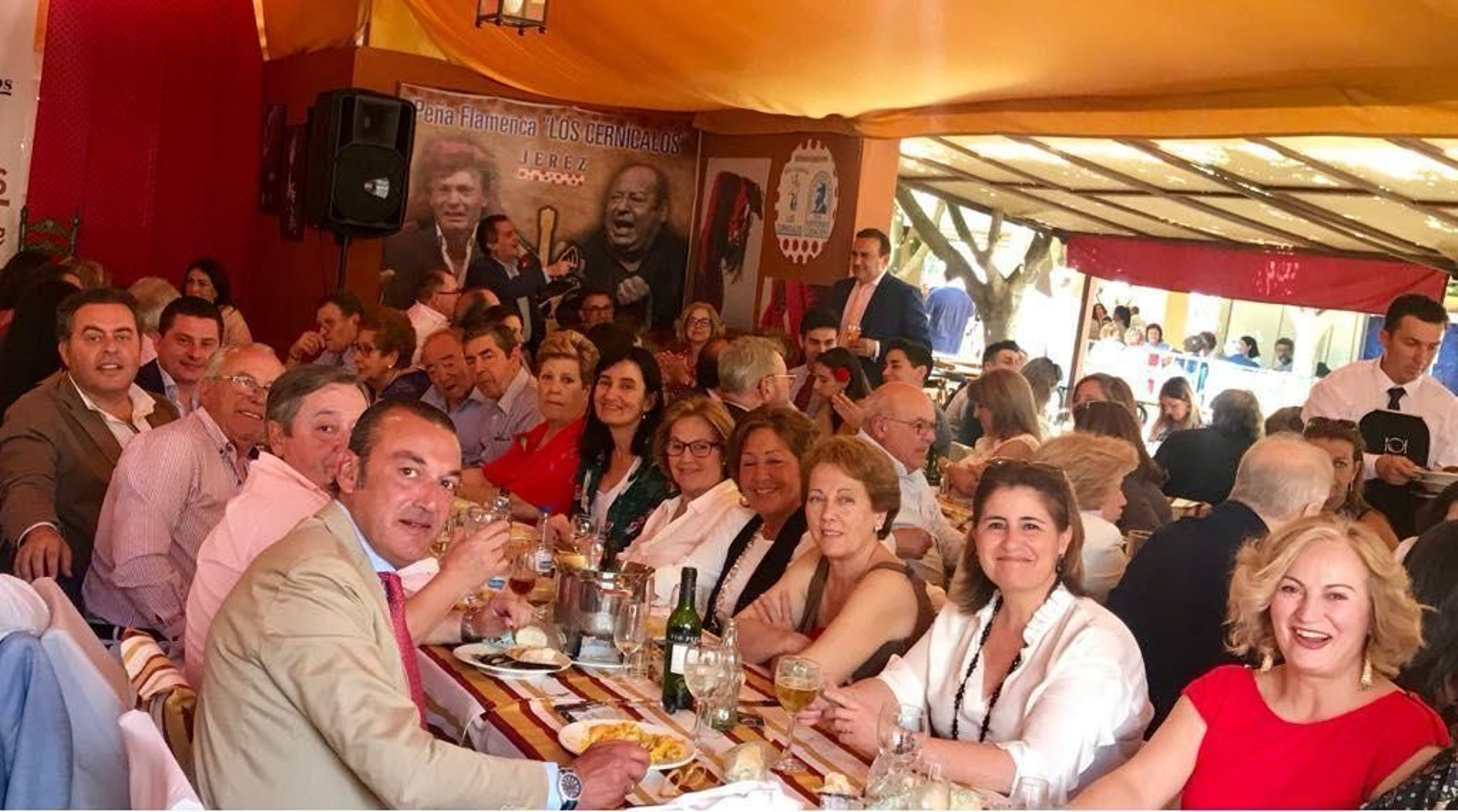 Acto de hermanamiento entre Los Cernícalos y Don Antonio Chacón