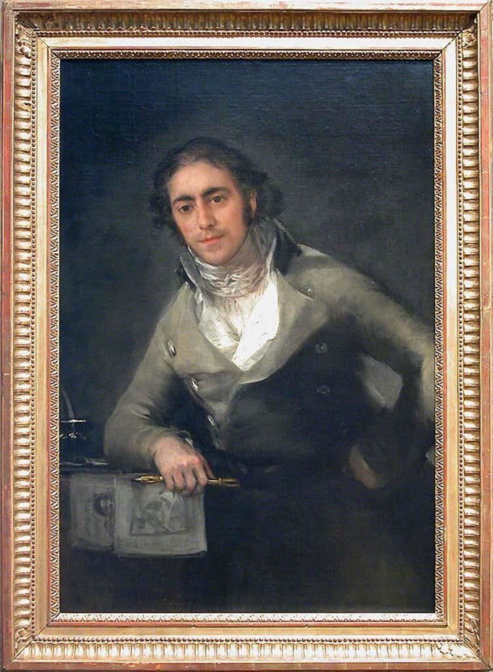 Retrato de Pérez de Castro pintado por Goya y que está en el Louvre.