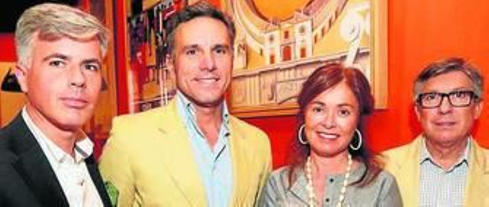 Laurentino Ceña, Amalia Gómez, Manuel Ruiz Rojas (Caja Rural), José María Olmedo (Cruzcampo) y Francisco Herrero Maldonado (Lamaignere).