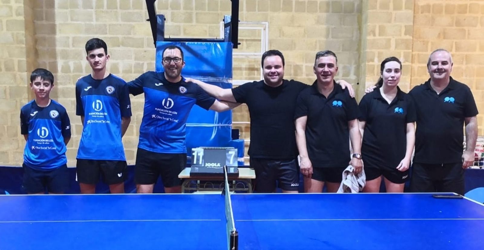 Fernando Izquierdo, Juan Carlos González y Manuel Coro, en el partido del ascenso a Súper Andaluza contra el Bahía de Cádiz.