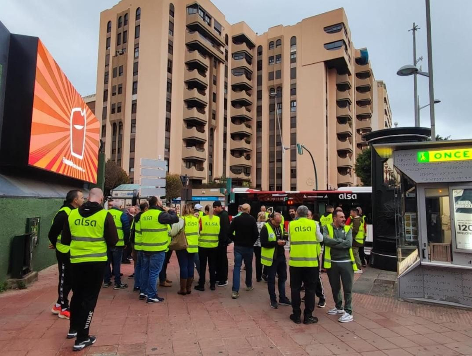 Huelga de conductores.