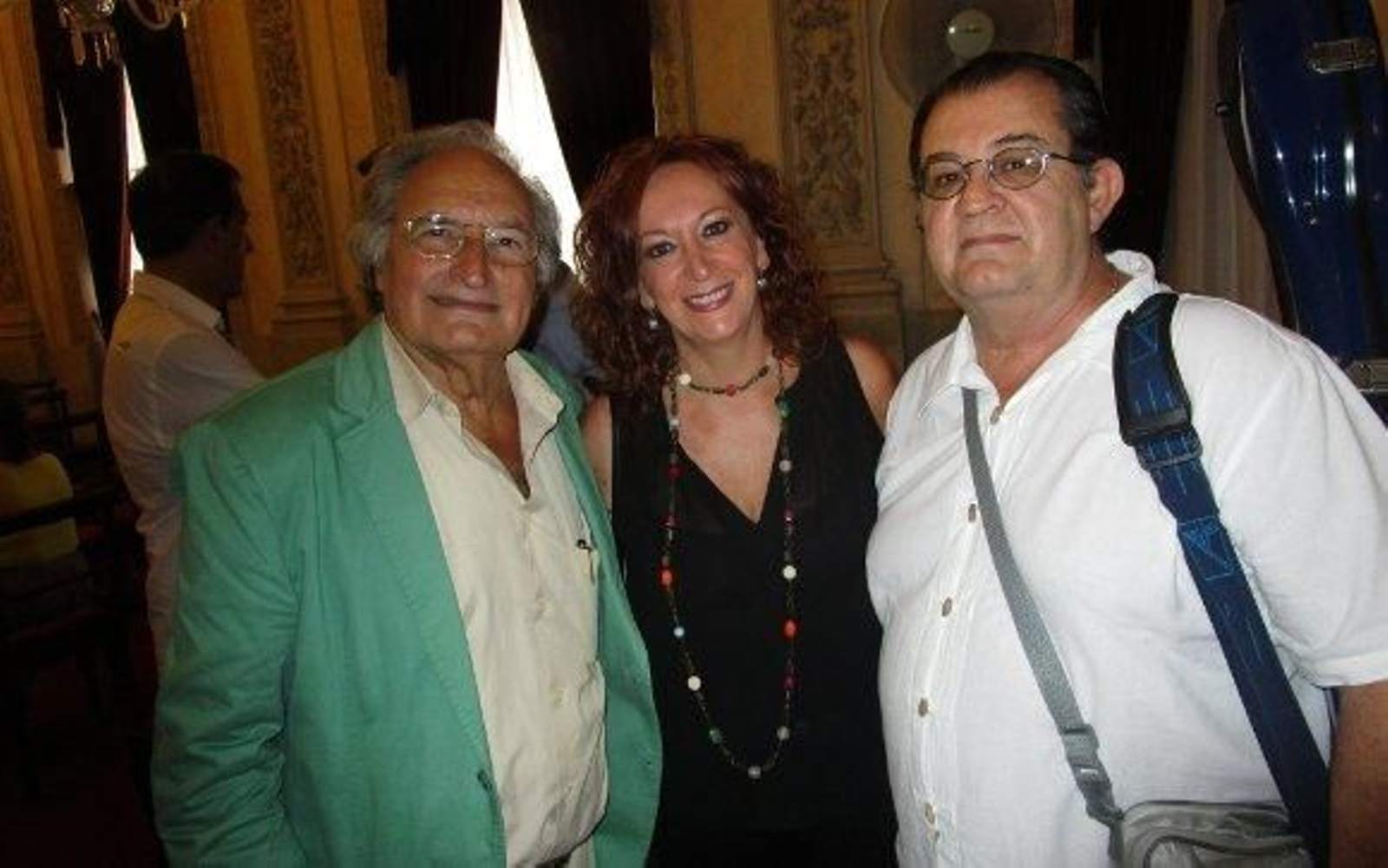 Salvador Solórzano, la cantante  Inma Márquez y José María Gutiérrez

Foto: Ignacio Casas de Ciria