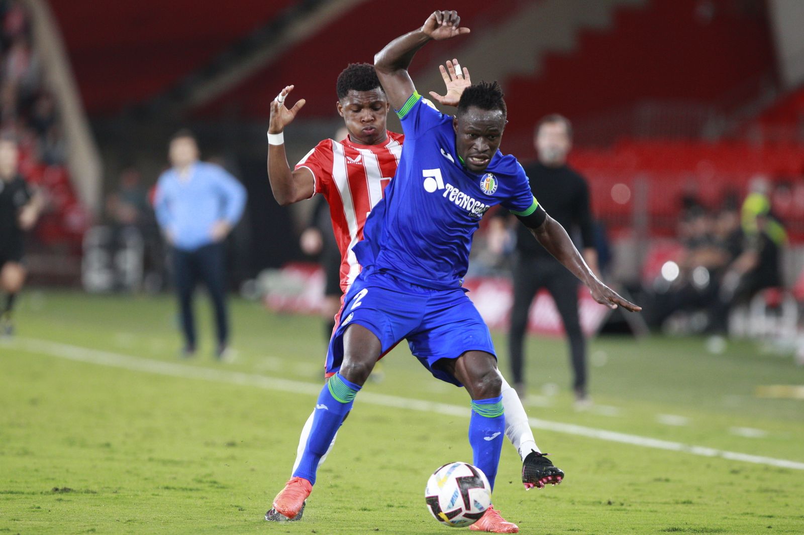 Imágenes del partido de fútbol U.D. Almería-Getafe C.F.