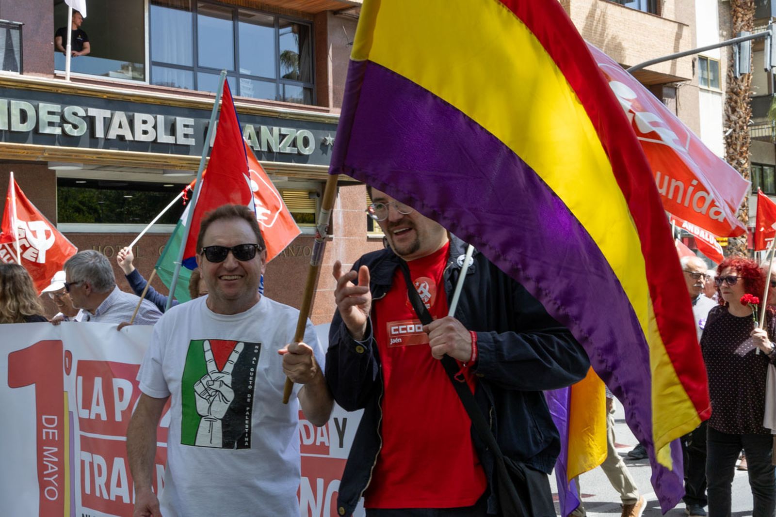 Manifestación convocada por el 1º de Mayo