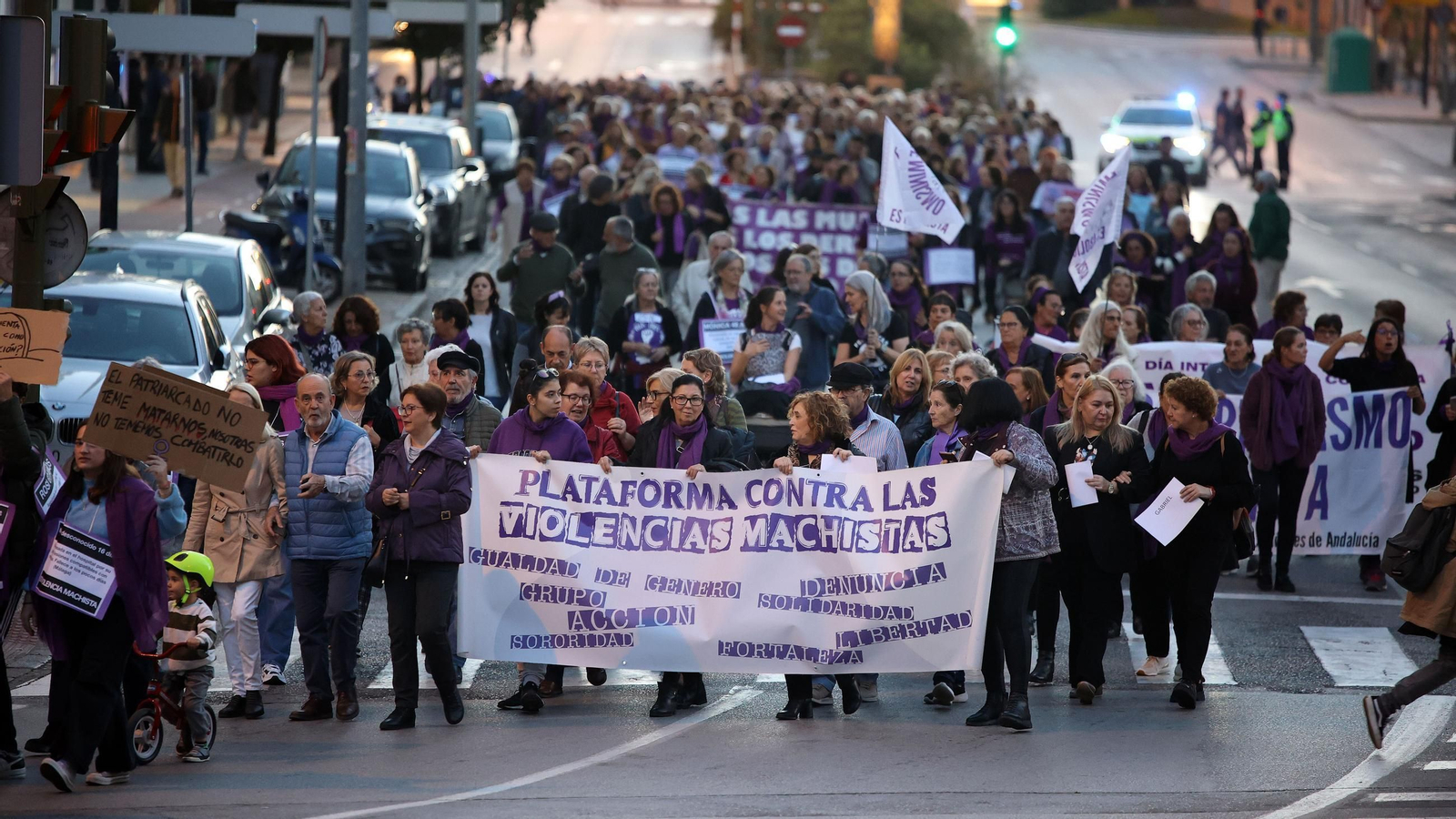 Imágenes de la manifestación del 25N 2024 en Jerez