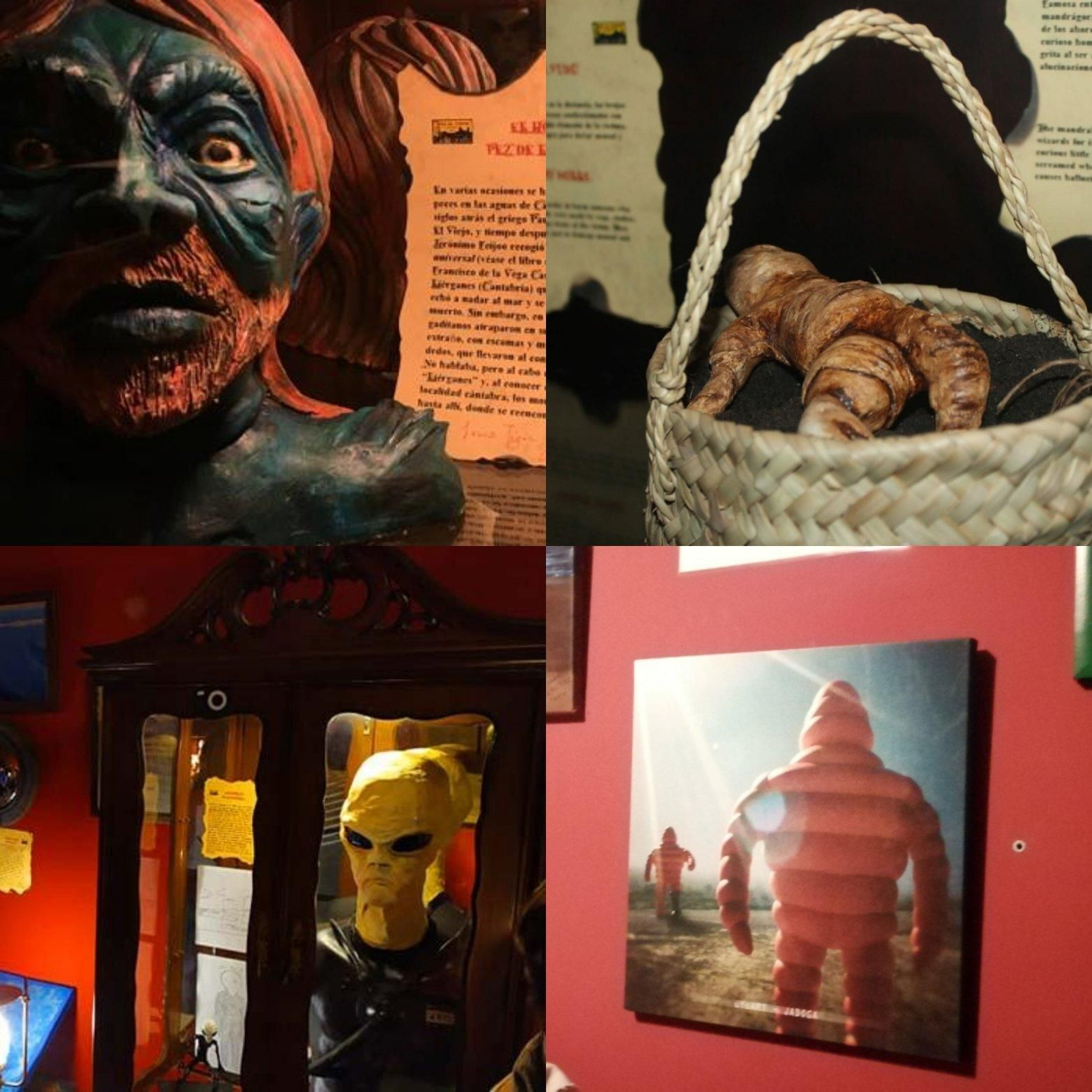 Algunos de los objetos expuestos.