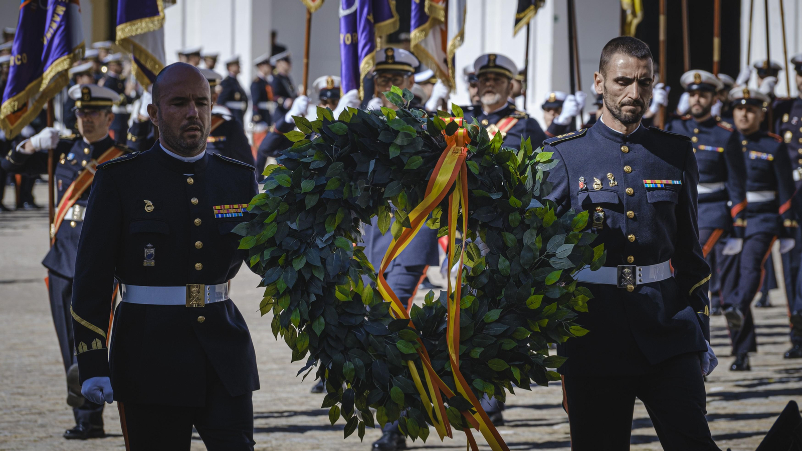 Parada Militar por el 487º aniversario de Infantería de Marina. Parada Militar por el 487º aniversario de Infantería de Marina.