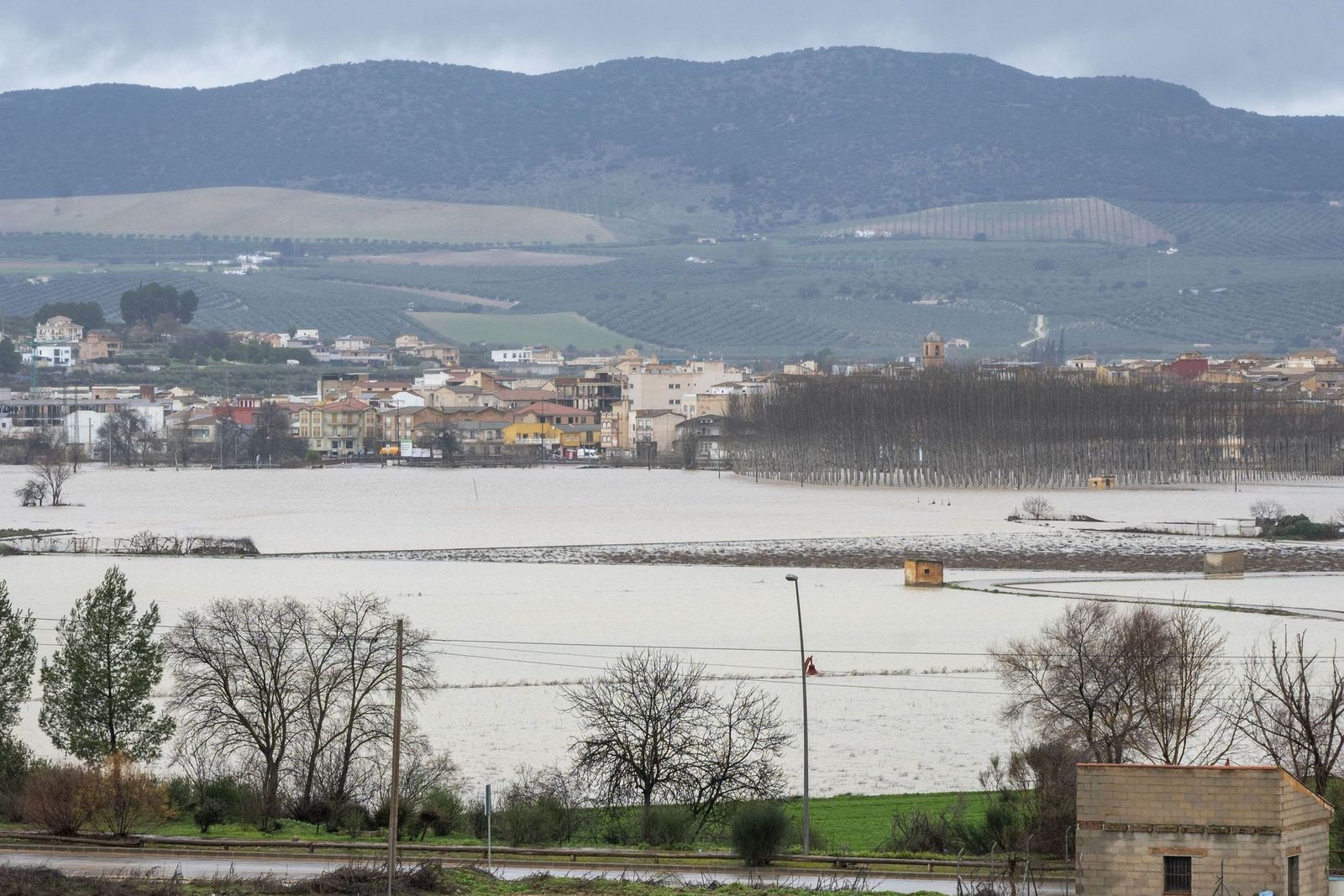 Huétor Tájar, afectada por las inundaciones.