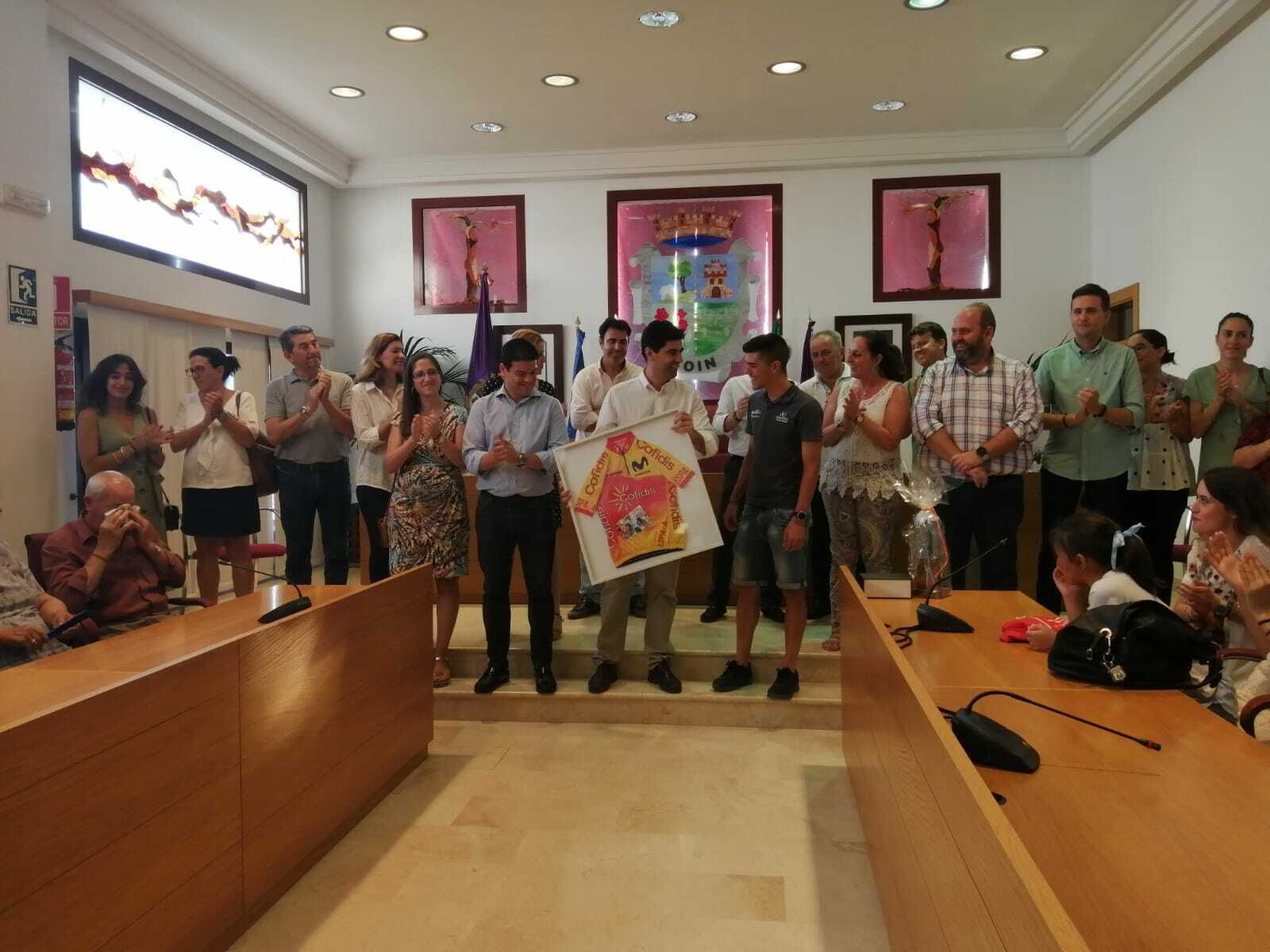 Recepción en Coín a Carmelo Urbano tras su título nacional sub 23